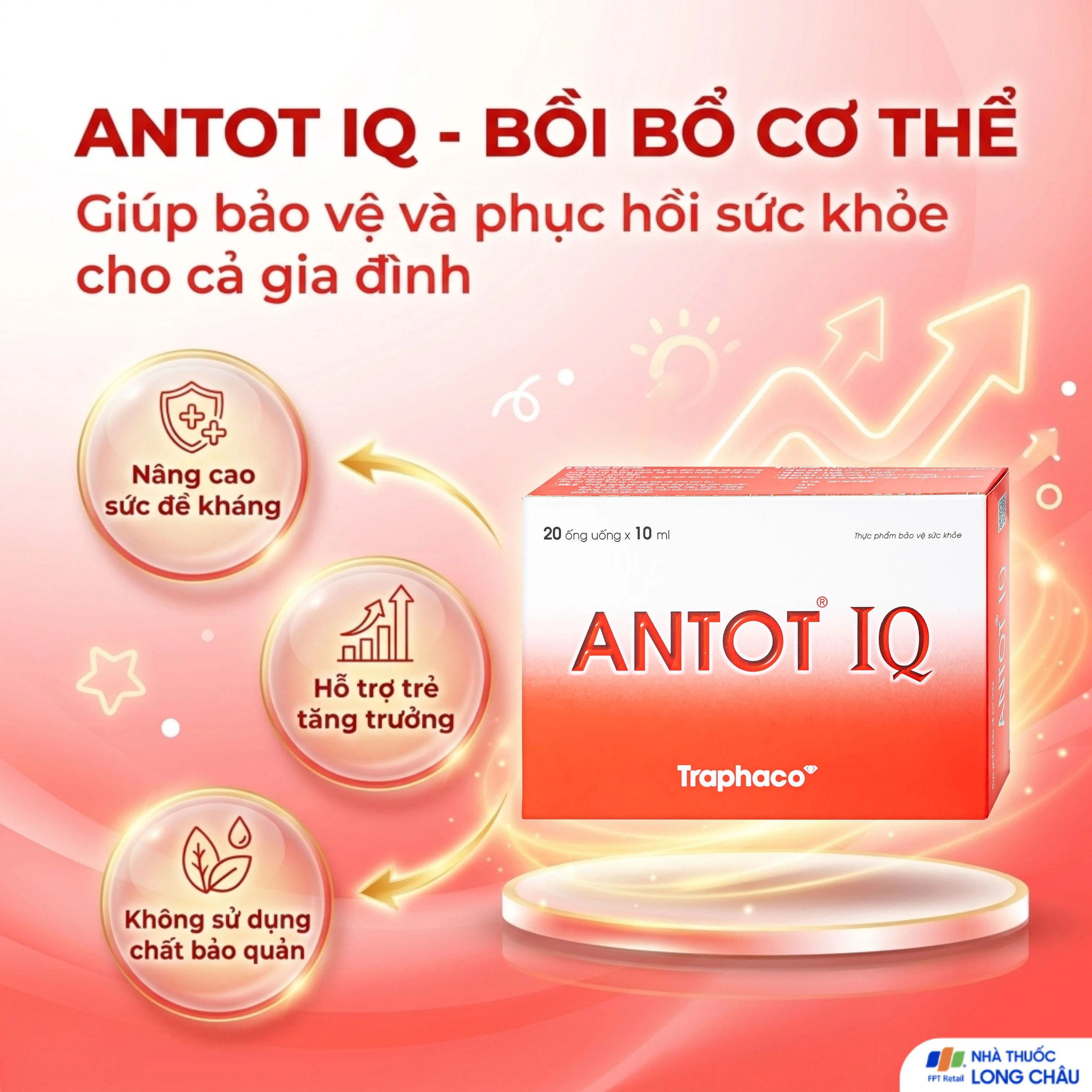Dung dịch giúp trẻ ăn ngon miệng Antot IQ Traphaco (20 ống) 2