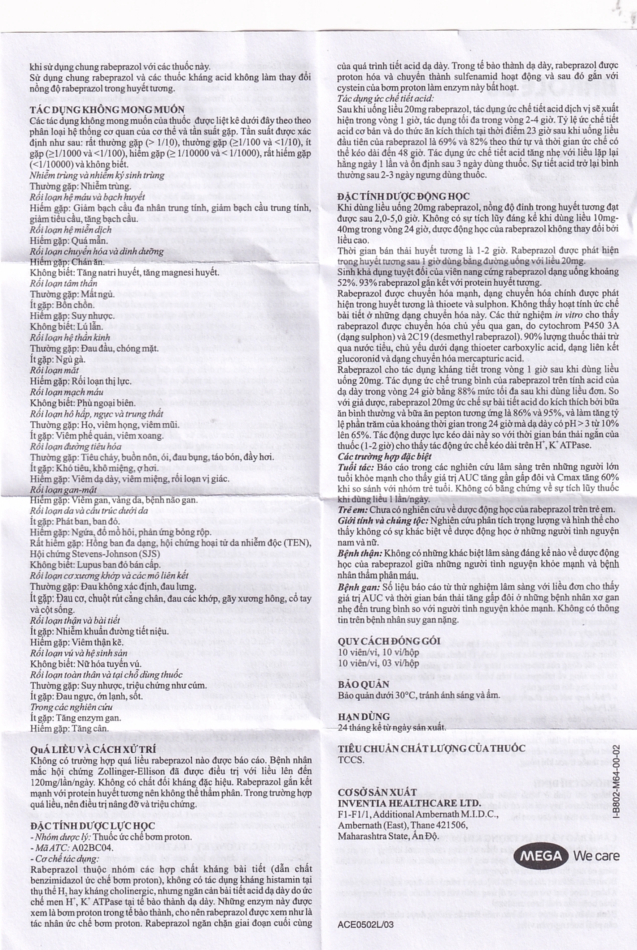 Thuốc Barole 20mg Mega Lifesciences điều trị viêm loét do trào ngược dạ dày - thực quản (10 vỉ x 10 viên)