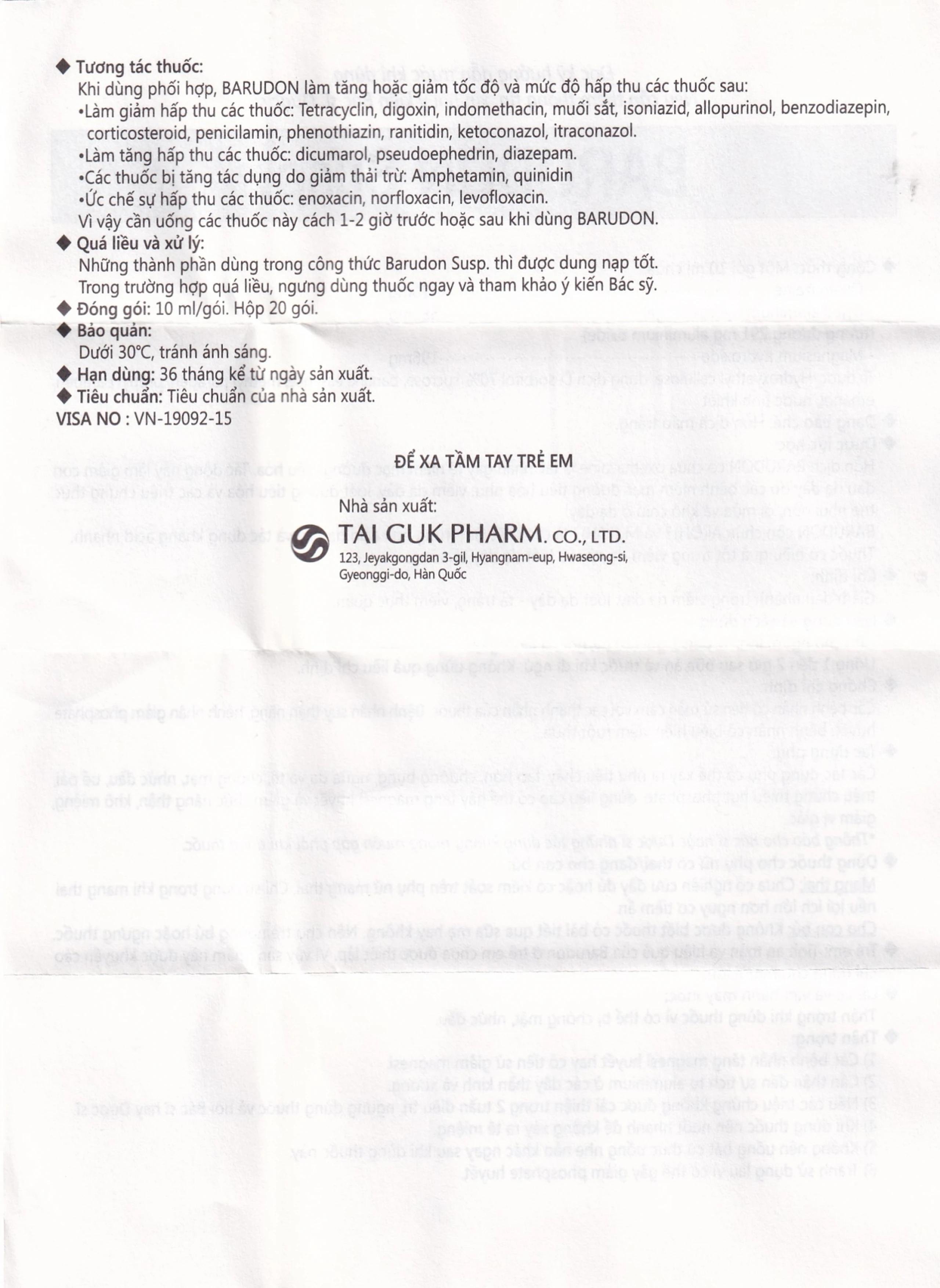 Hỗn dịch Barudon Susp Clesstra giảm đau nhanh trong viêm dạ dày, loét dạ dày - tá tràng (20 gói x 10ml)
