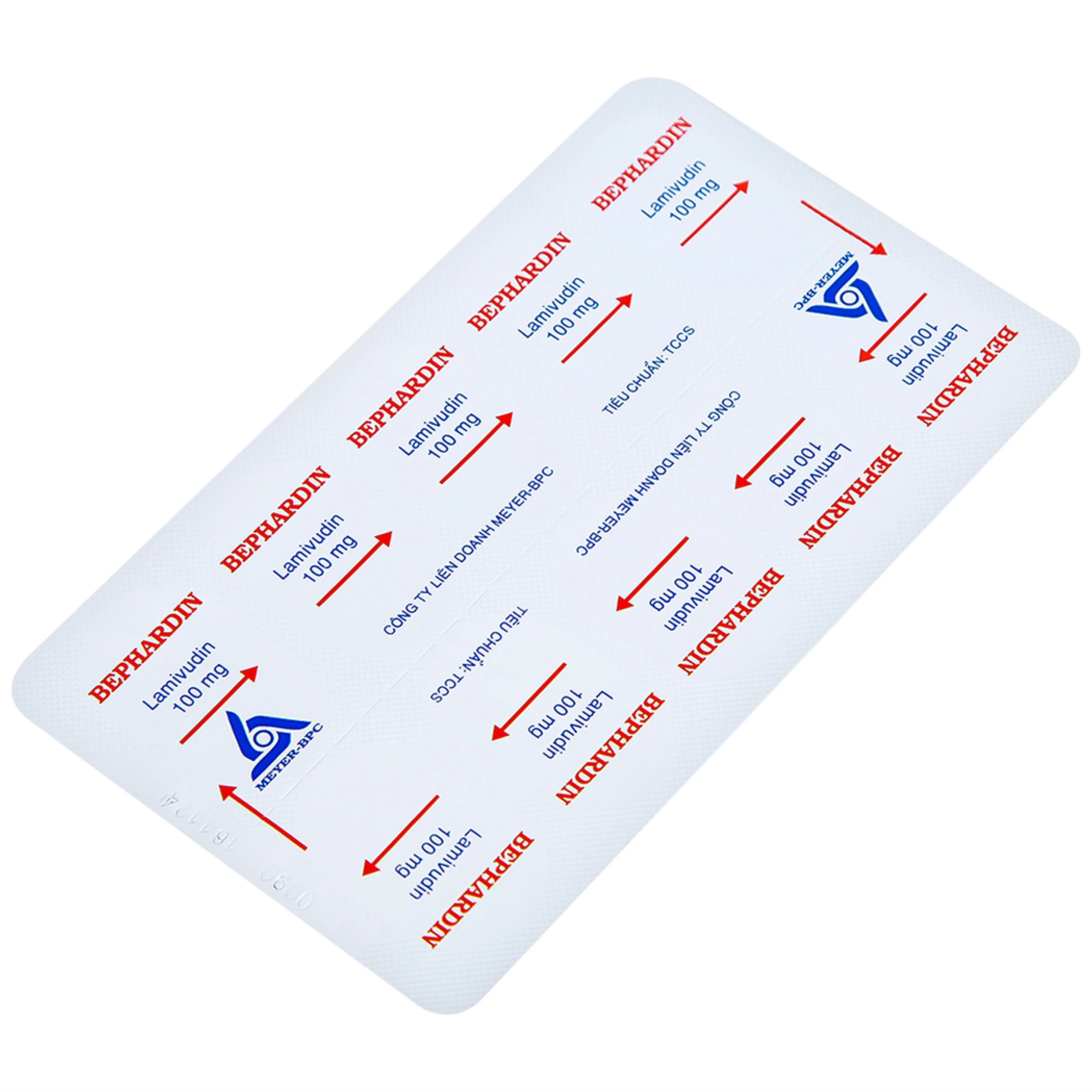 Thuốc Bephardine 100mg điều trị viêm gan siêu vi B mạn tính (3 vỉ x 10 viên)