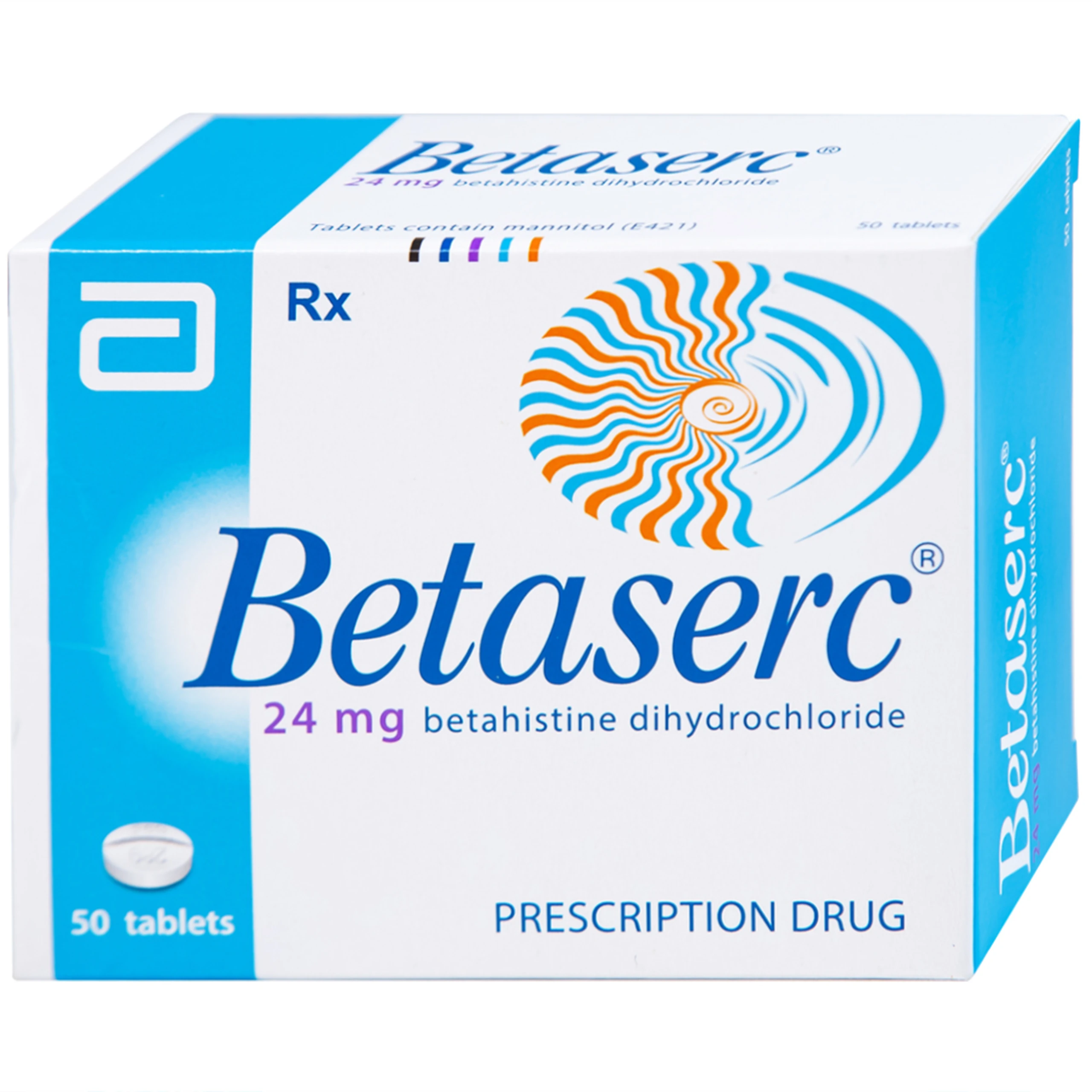 Thuốc Betaserc 24mg Abbott điều trị hội chứng Meniere (5 vỉ x 10 viên)