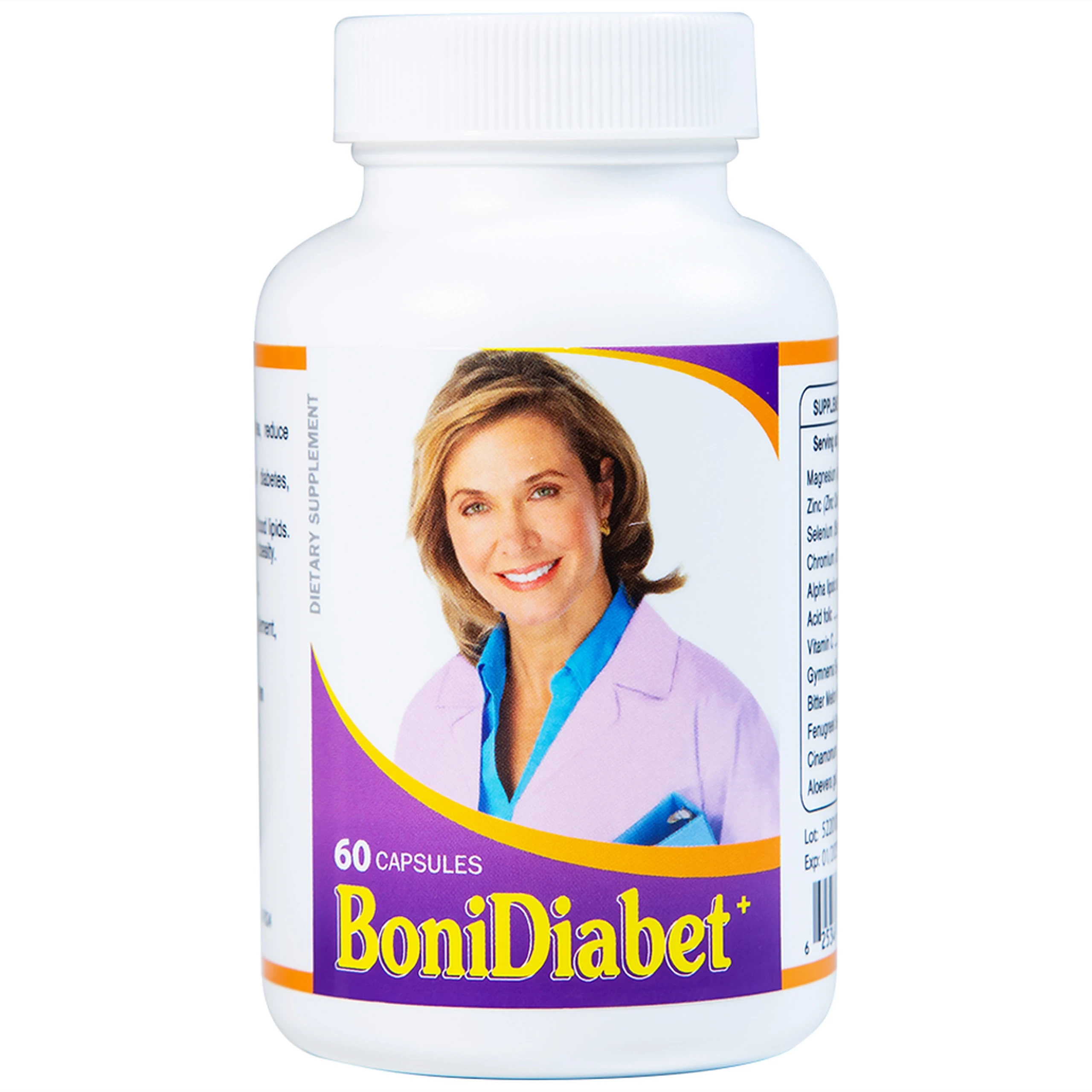 Viên uống hỗ trợ điều trị bệnh tiểu đường làm giảm glucose máu BoniDiabet Botania (60 viên)