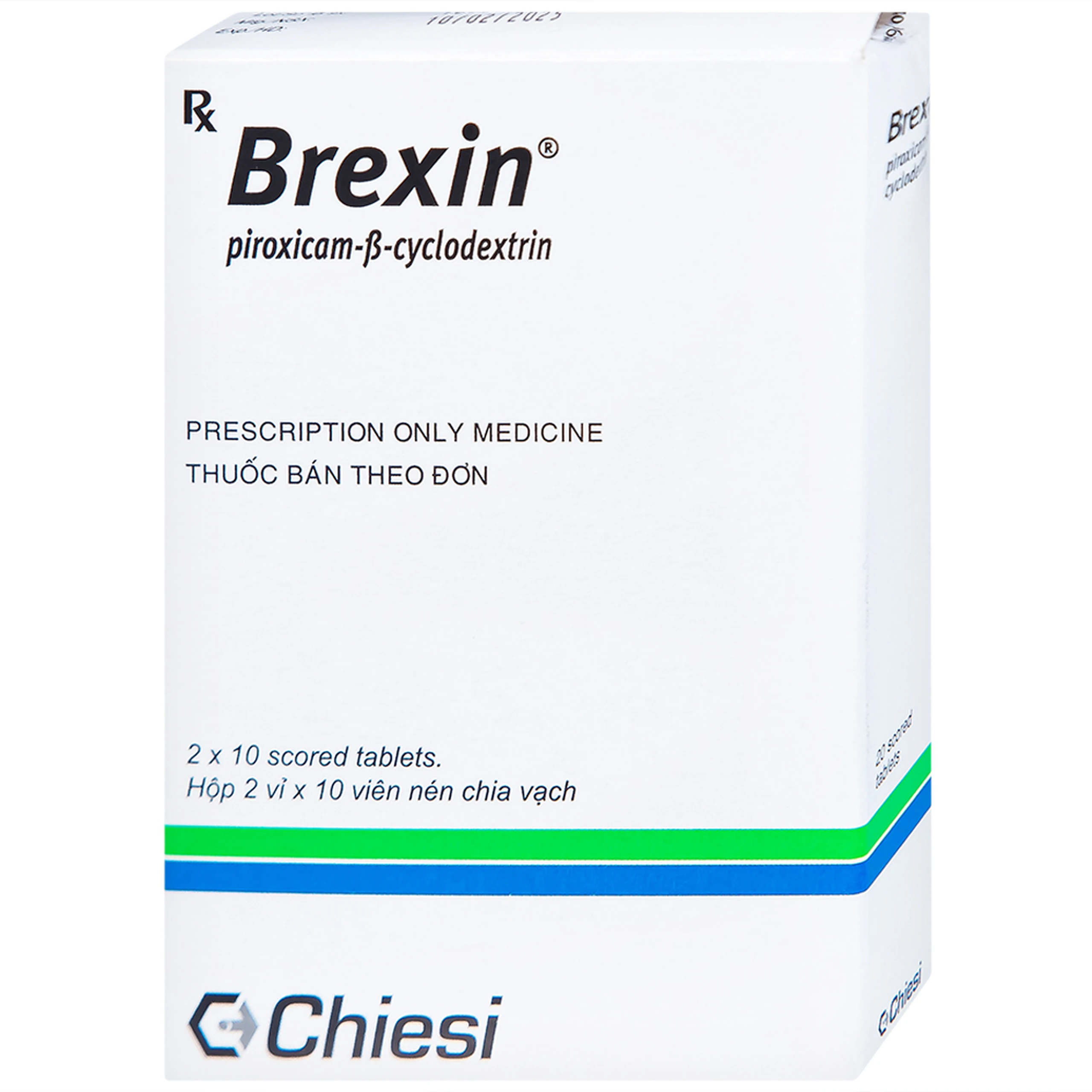 Thuốc Brexin Chiesi giảm các triệu chứng do viêm xương khớp (2 vỉ x 10 viên)
