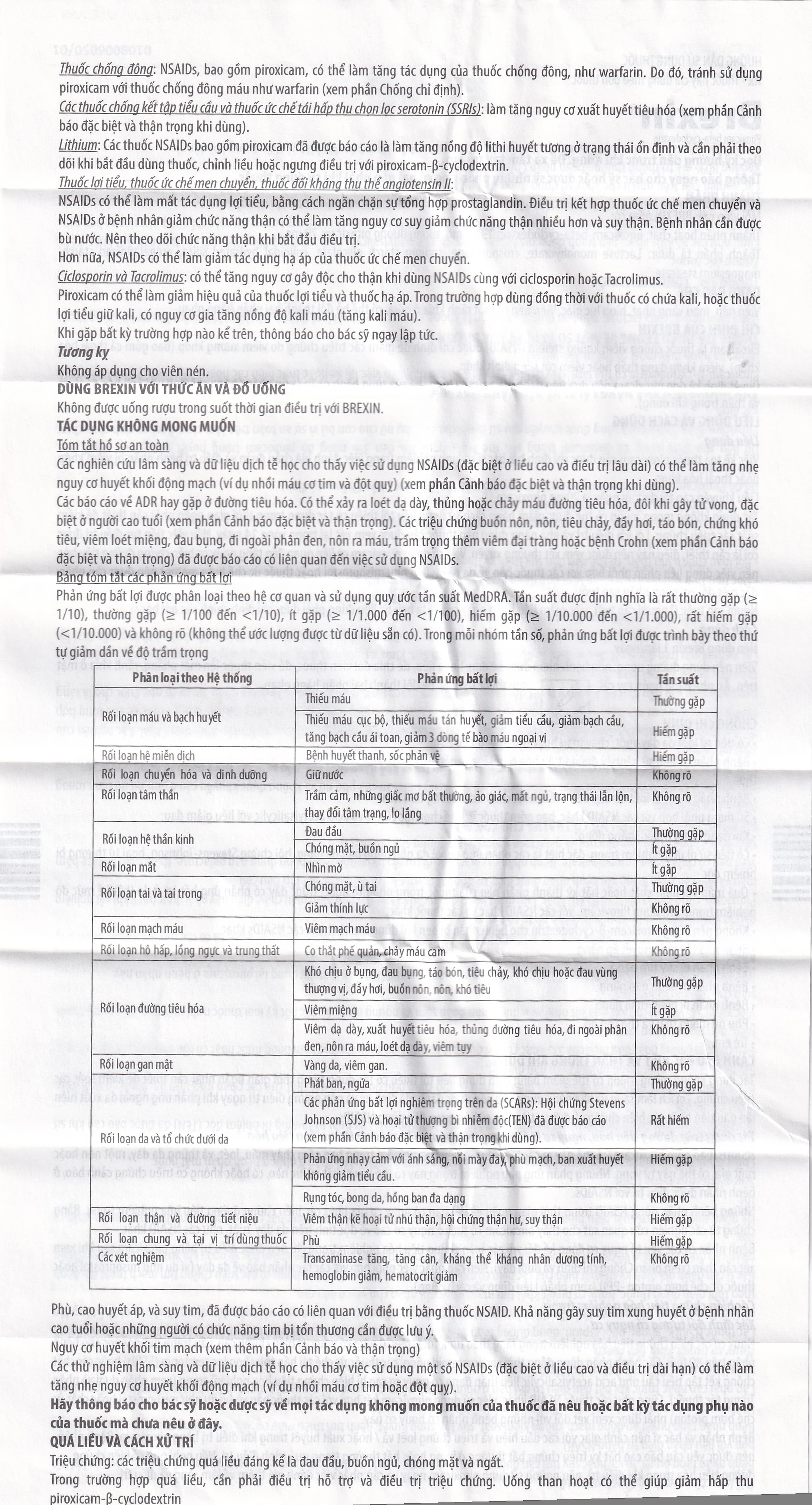 Thuốc Brexin Chiesi giảm các triệu chứng do viêm xương khớp (2 vỉ x 10 viên)