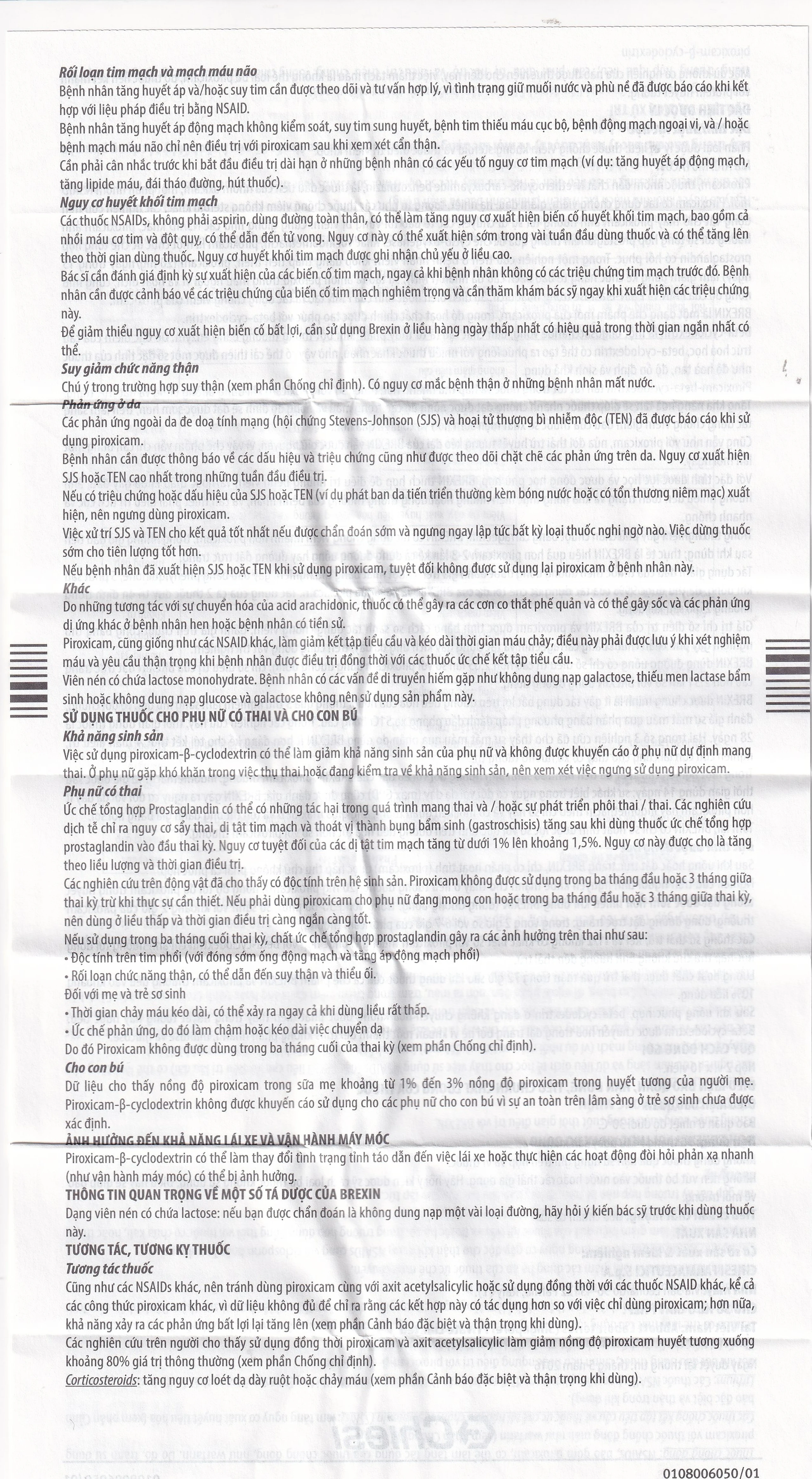 Thuốc Brexin Chiesi giảm các triệu chứng do viêm xương khớp (2 vỉ x 10 viên)