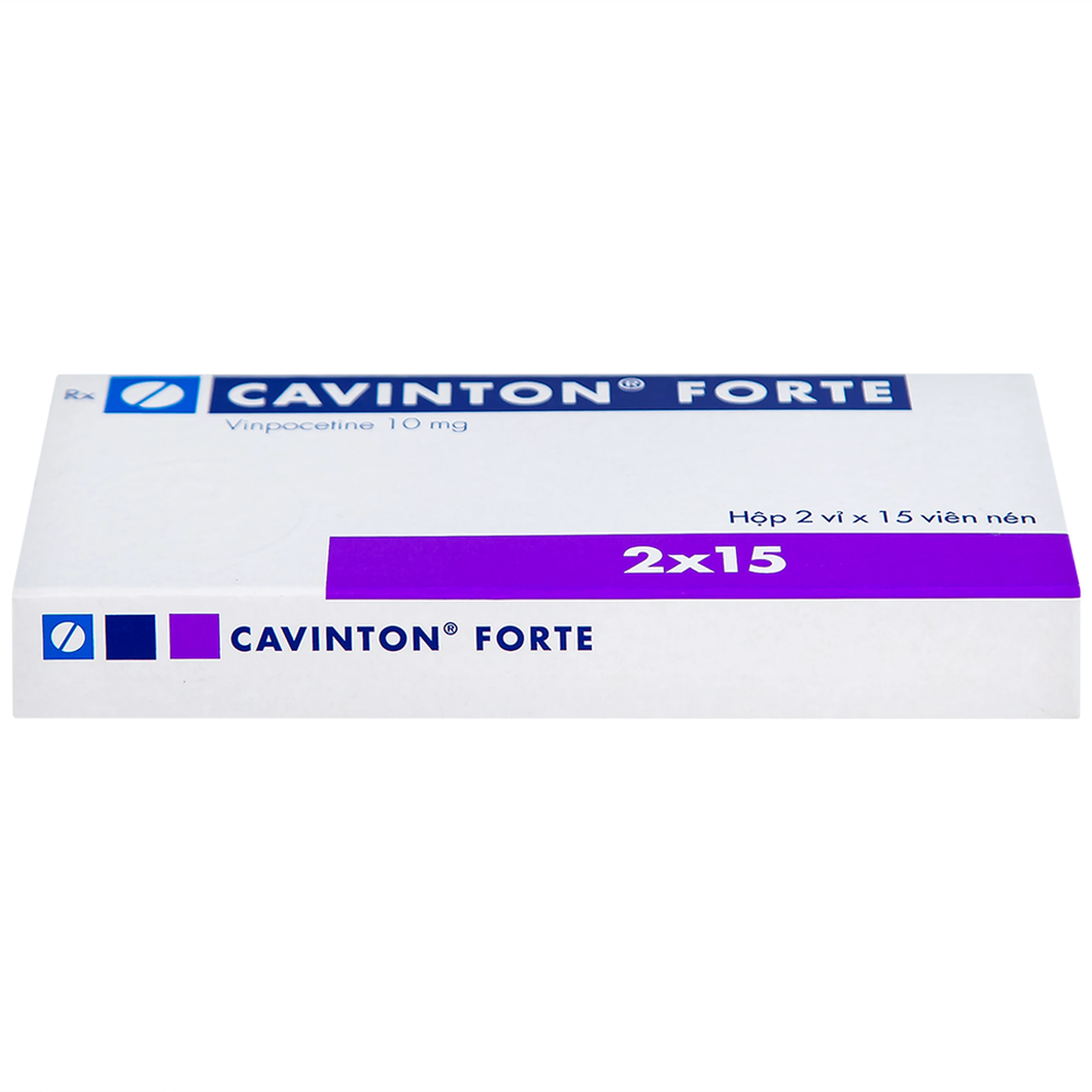 Thuốc Cavinton Forte 10mg Gedeon điều trị rối loạn tuần hoàn máu não (2 vỉ x 15 viên)
