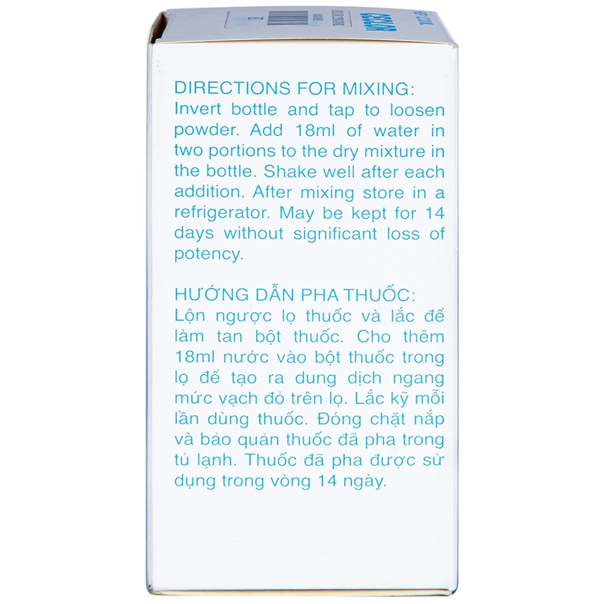 Bột pha hỗn dịch uống Ceclor 125mg Menarini điều trị nhiễm khuẩn (30ml)