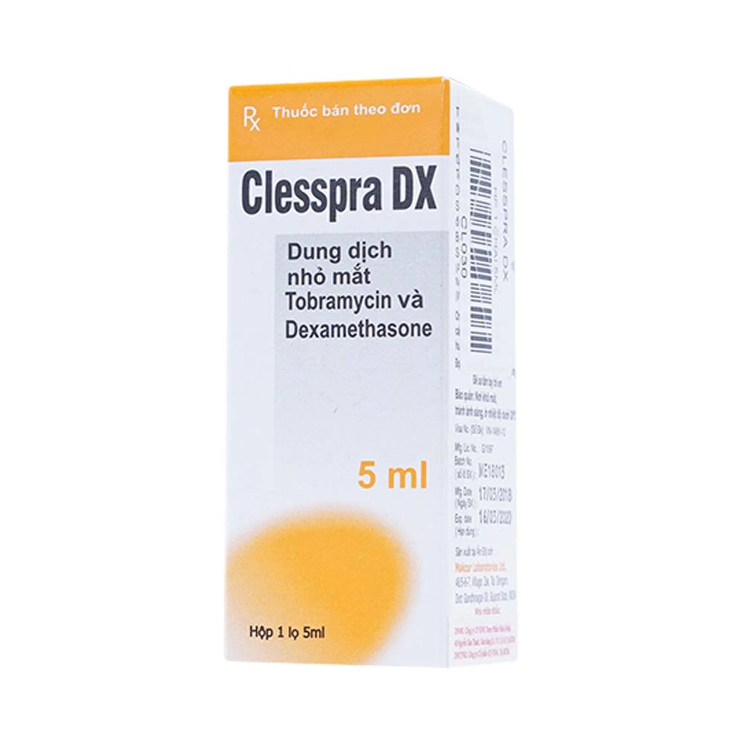 Thuốc nhỏ mắt Clesspra DX điều trị nhiễm khuẩn mắt (5ml)