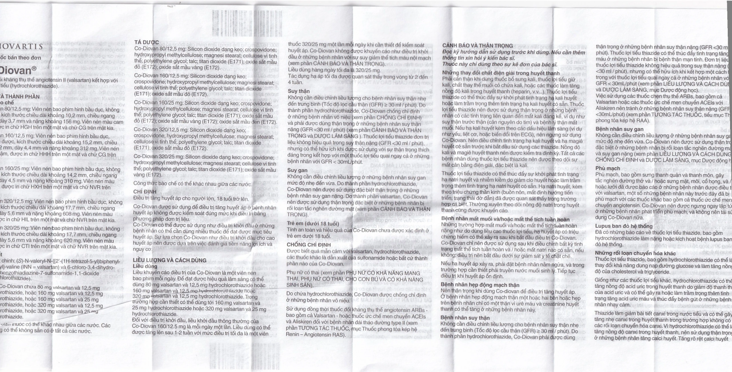 Thuốc Codiovan 80mg/12.5mg Novartis điều trị tăng huyết áp (2 vỉ x 14 viên)
