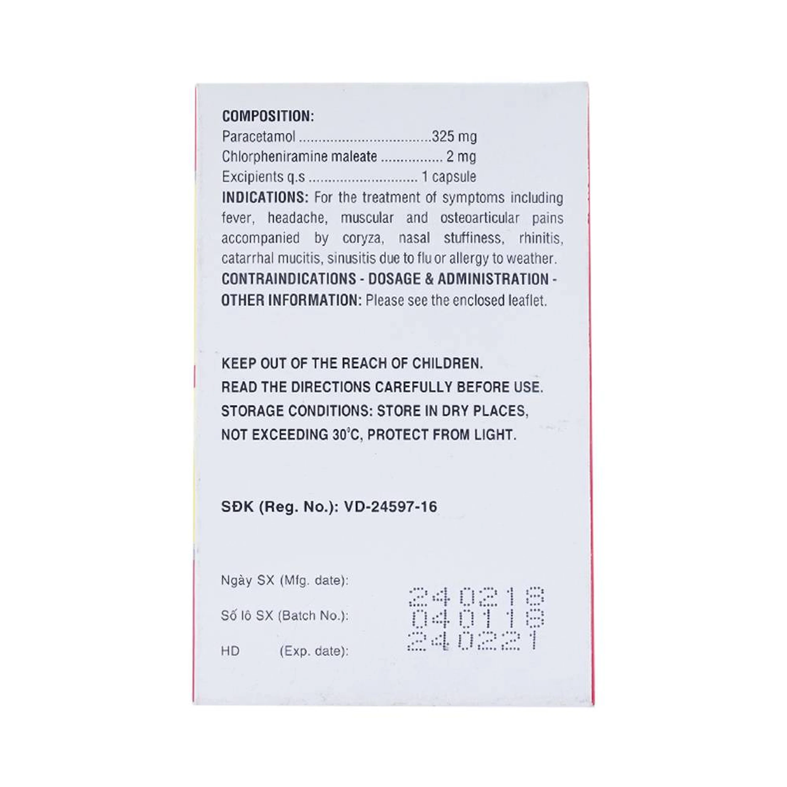 Thuốc Coldacmin Flu DHG điều trị triệu chứng cảm sốt, nhức đầu, đau nhức cơ bắp (10 vỉ x 10 viên)