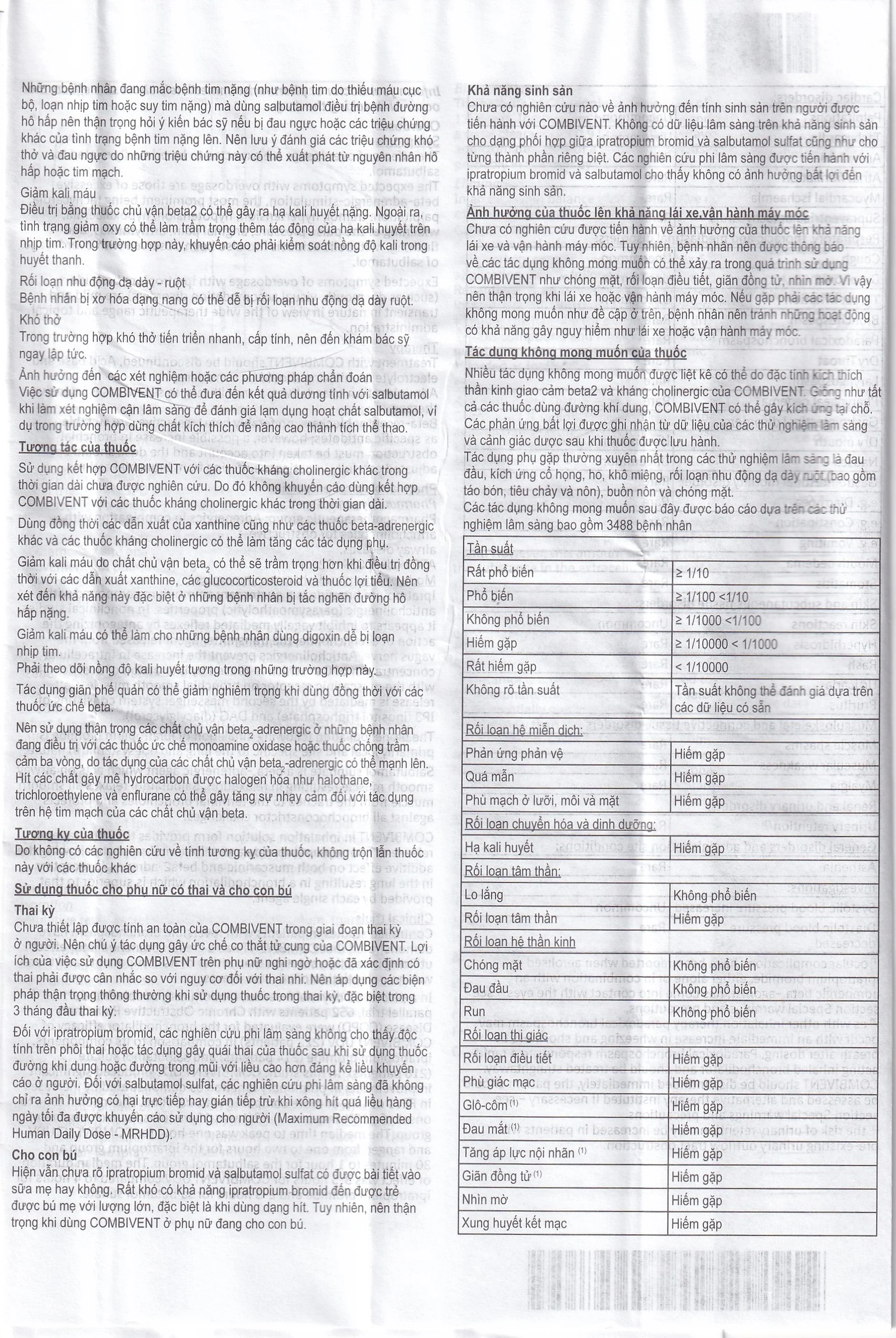 Dung dịch khí dung Combivent Boehringer kiểm soát co thắt phế quản (1 vỉ x 10 ống)