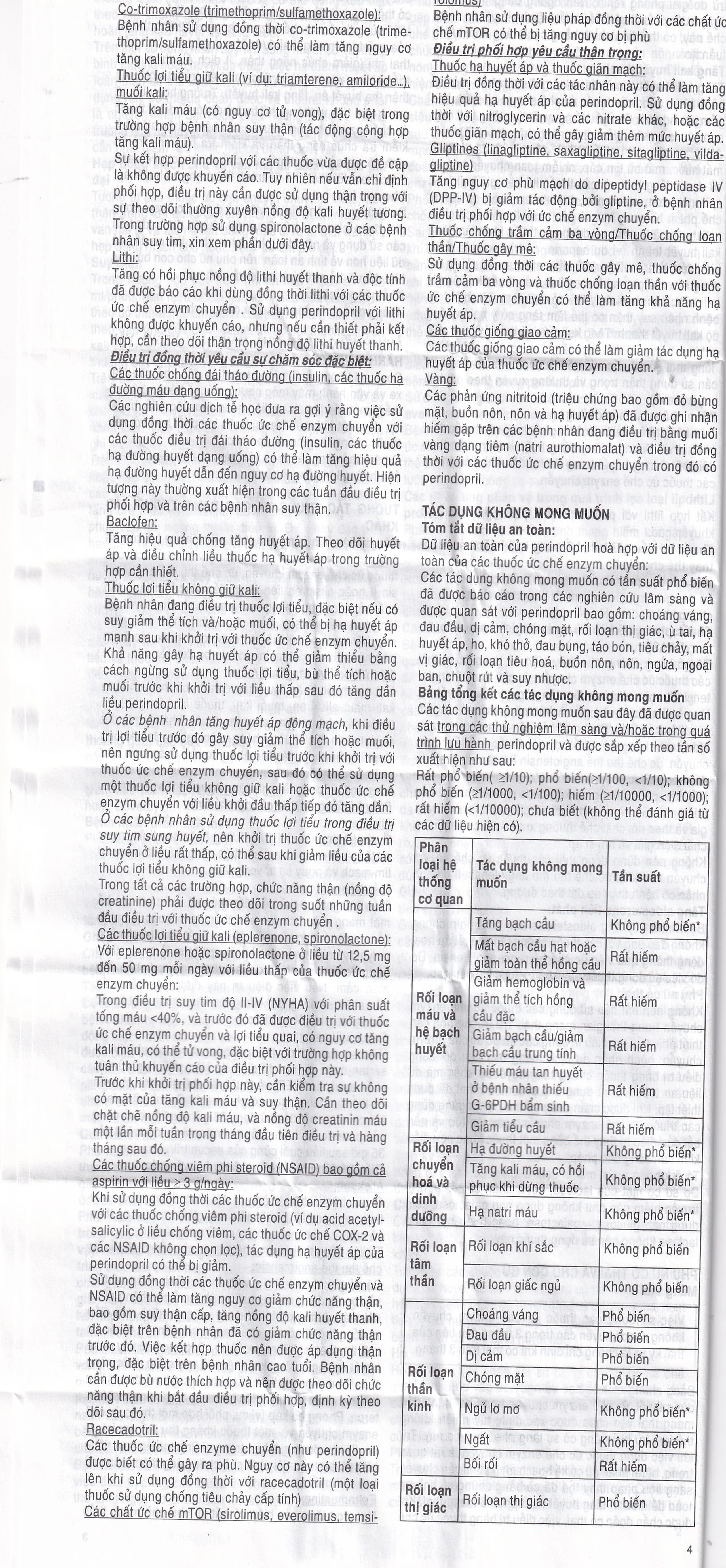 Thuốc Coversyl 5mg Servier điều trị tăng huyết áp (30 viên)