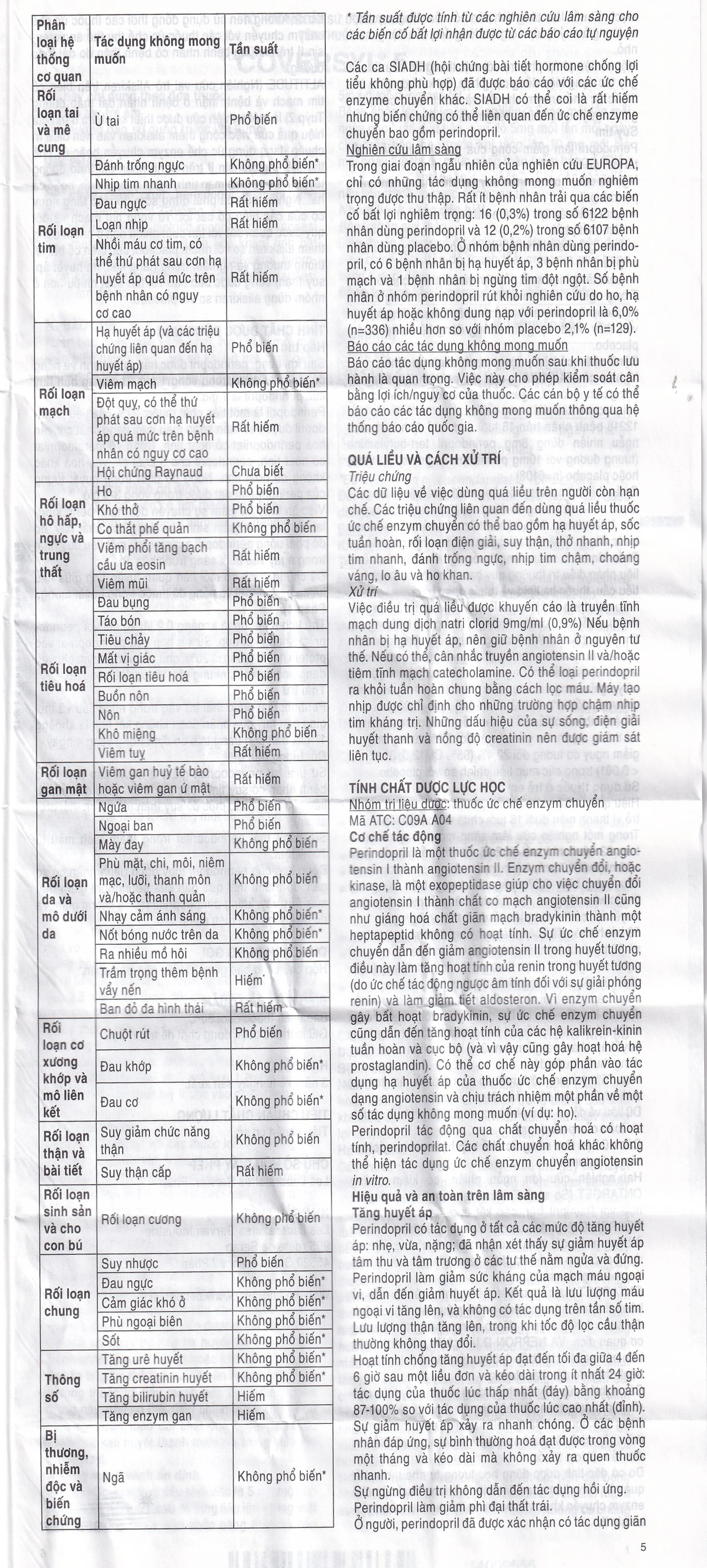 Thuốc Coversyl 5mg Servier điều trị tăng huyết áp (30 viên)