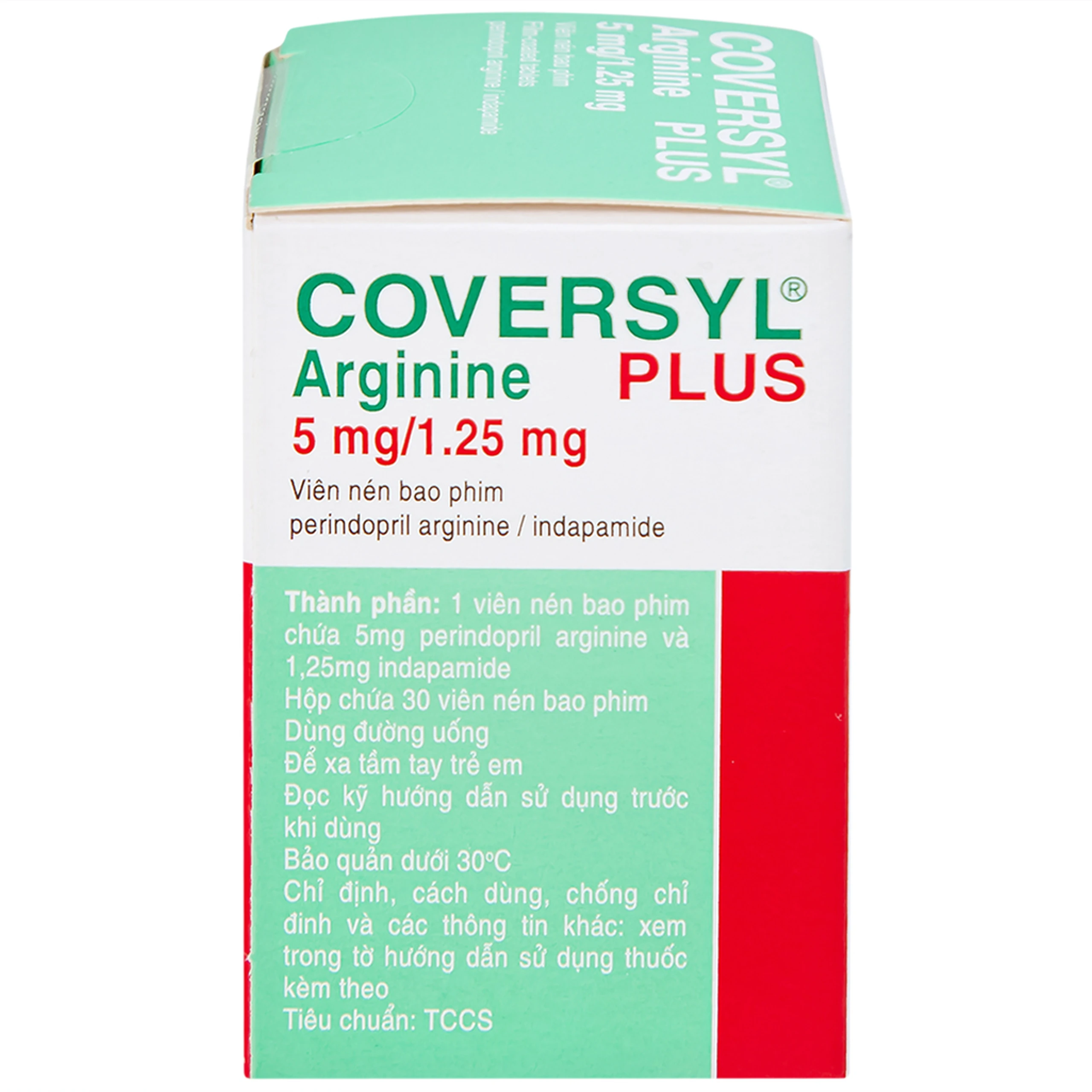 Thuốc Coversyl Plus 5mg/1.25mg Servier điều trị tăng huyết áp (30 viên)