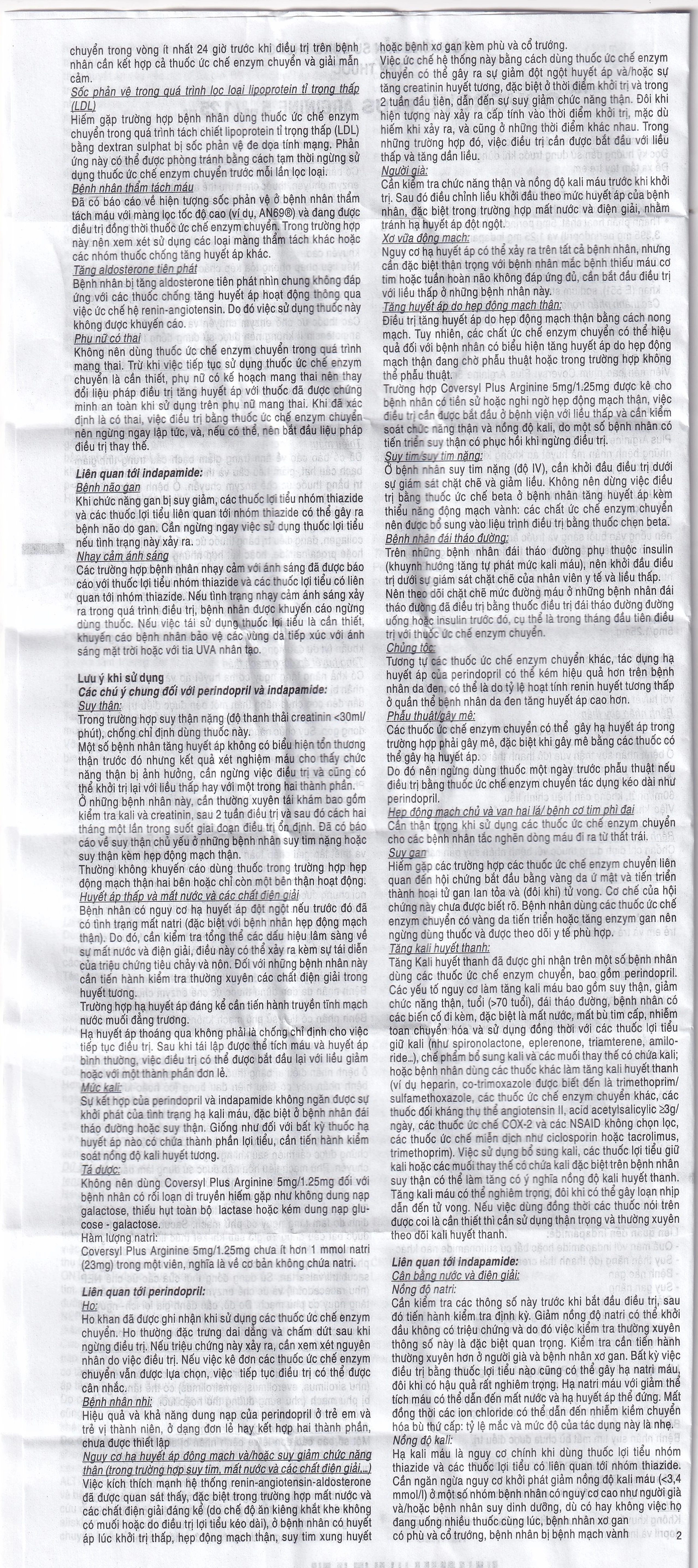 Thuốc Coversyl Plus 5mg/1.25mg Servier điều trị tăng huyết áp (30 viên)