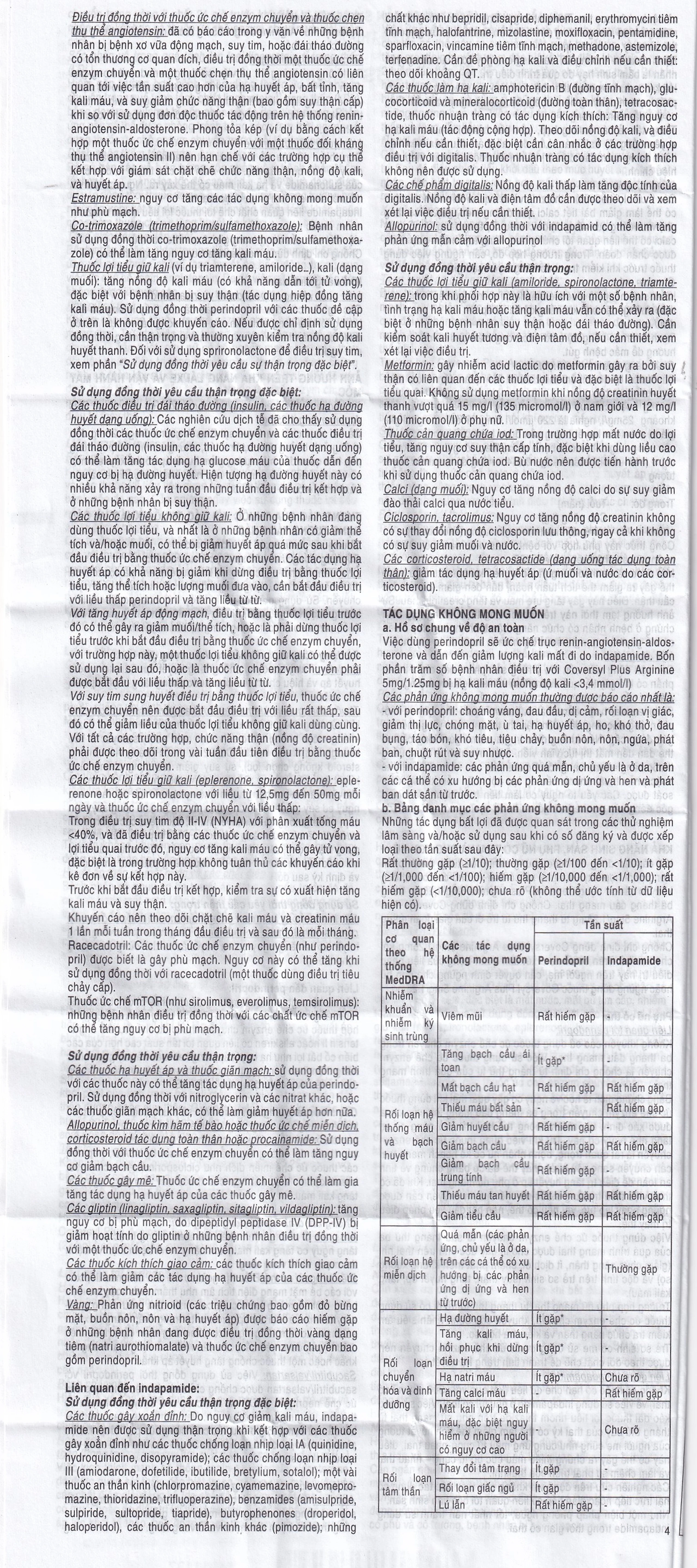 Thuốc Coversyl Plus 5mg/1.25mg Servier điều trị tăng huyết áp (30 viên)