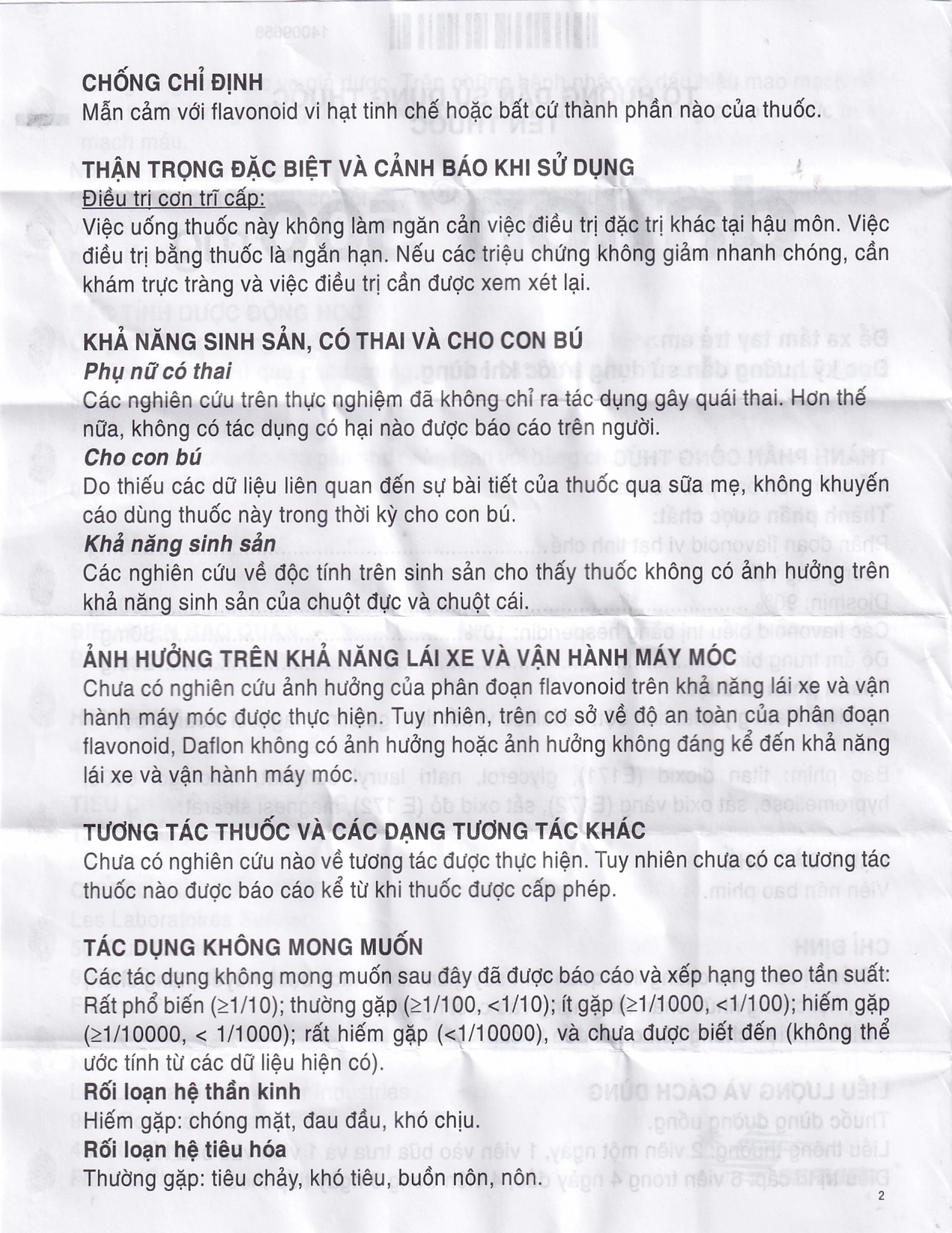 Thuốc Daflon 500mg Servier điều trị các triệu chứng liên quan đến suy giảm tĩnh mạch bạch huyết và trĩ cấp (60 viên)