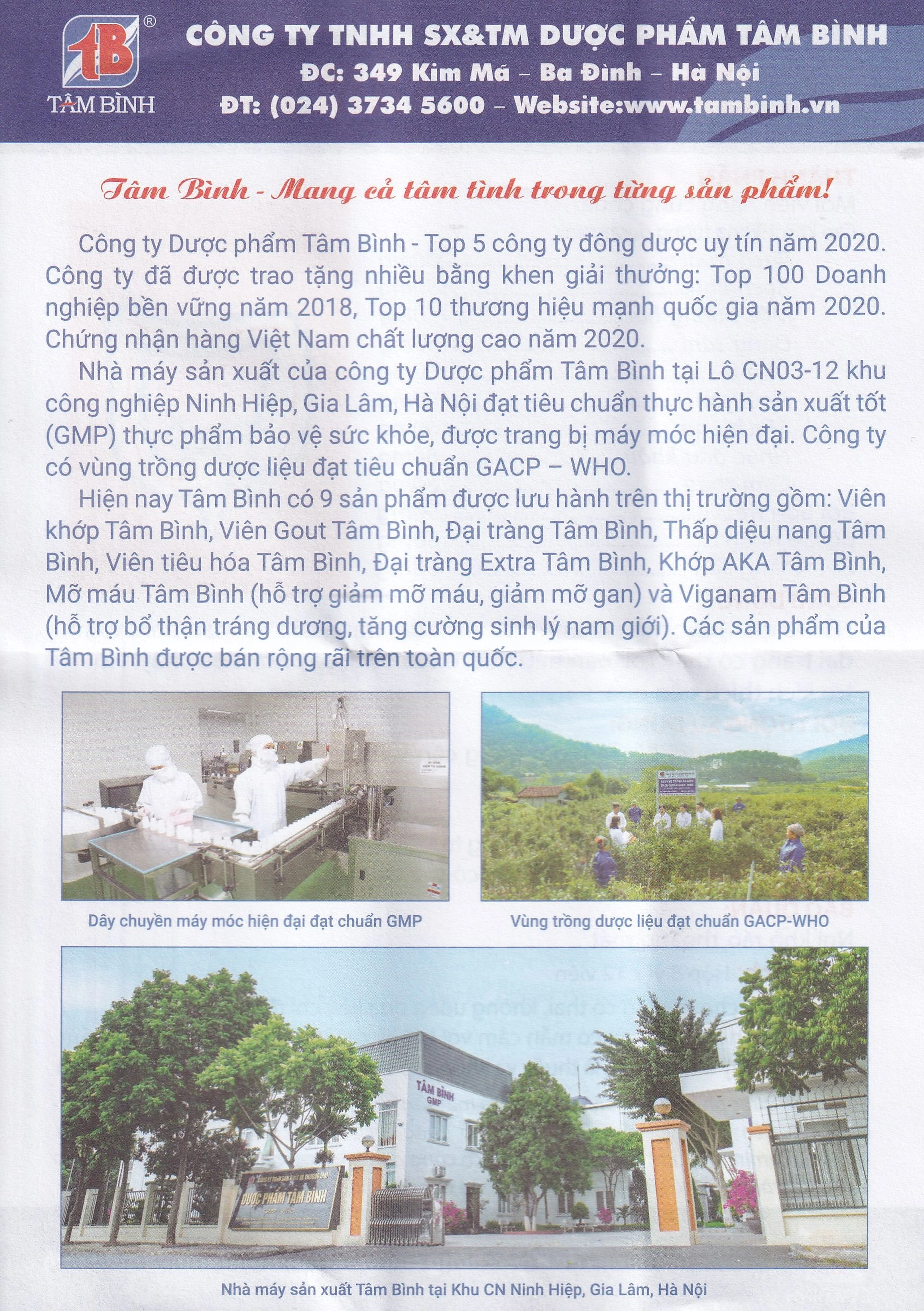 Viên giảm viêm đại tràng cấp và mãn tính Đại Tràng Tâm Bình (5 vỉ x 12 viên)