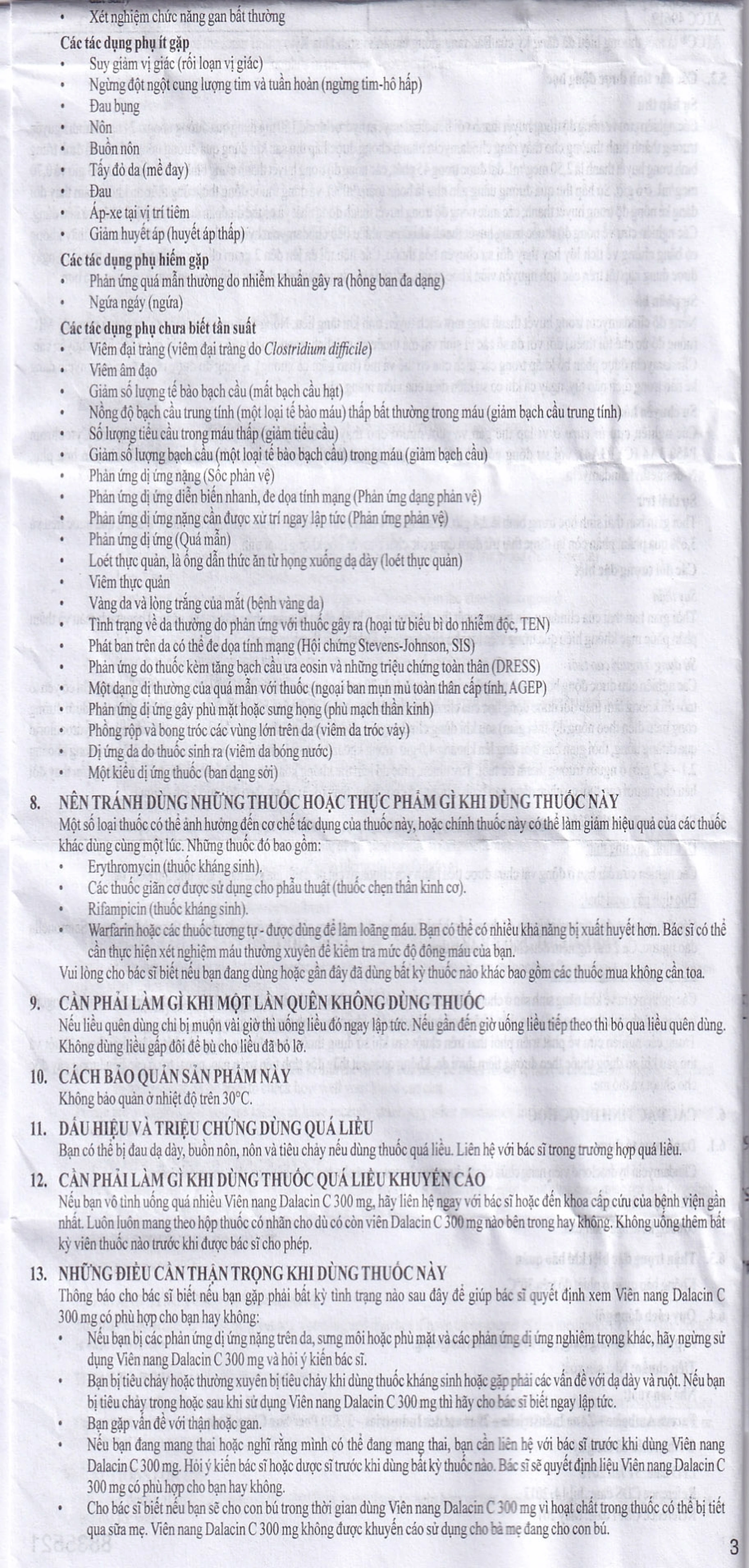 Thuốc Dalacin C 300mg Pfizer điều trị nhiễm khuẩn (2 vỉ x 8 viên)