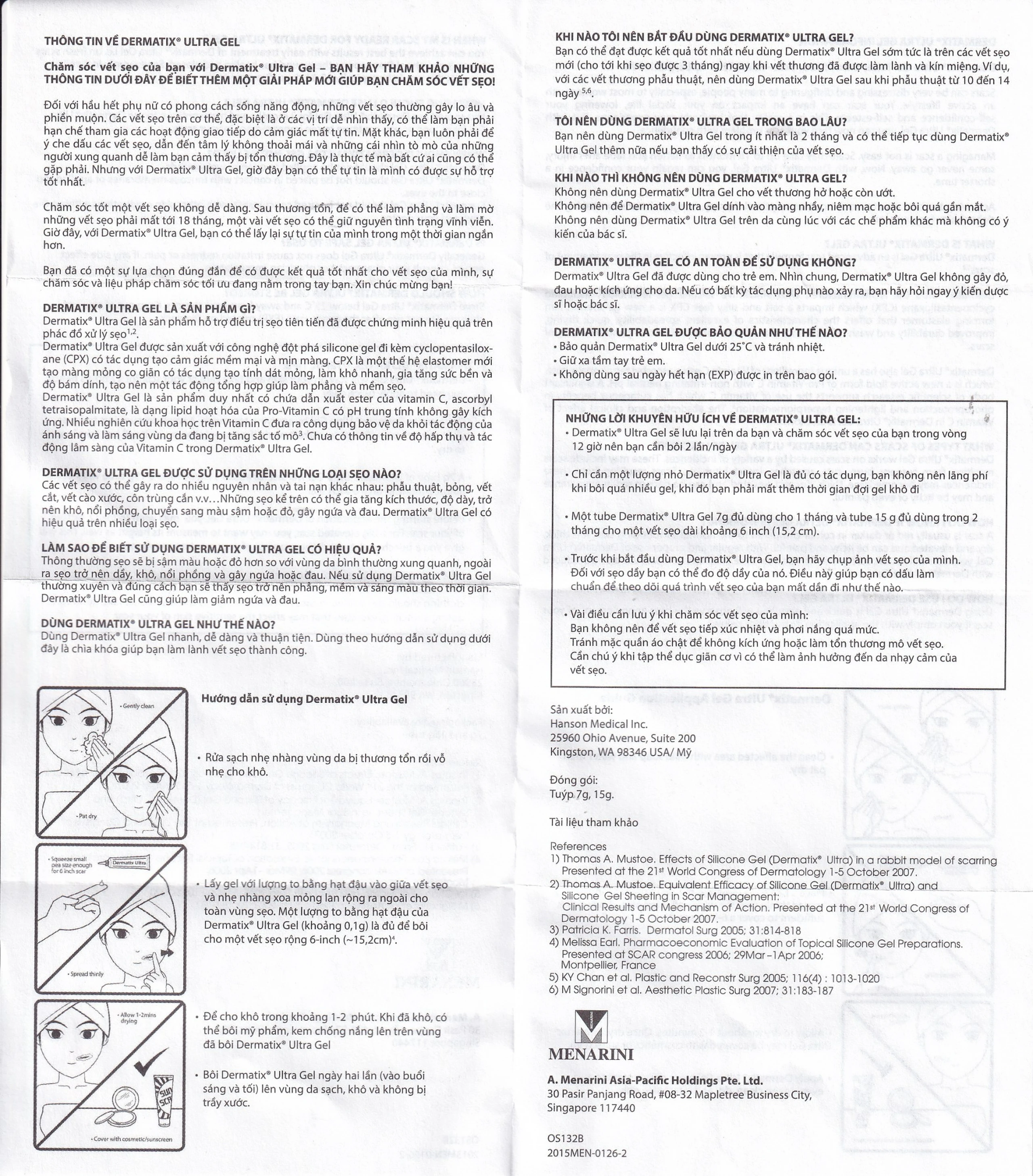 Gel Dermatix Ultra cải thiện hiệu quả sẹo lồi và sẹo phì đại (15g)