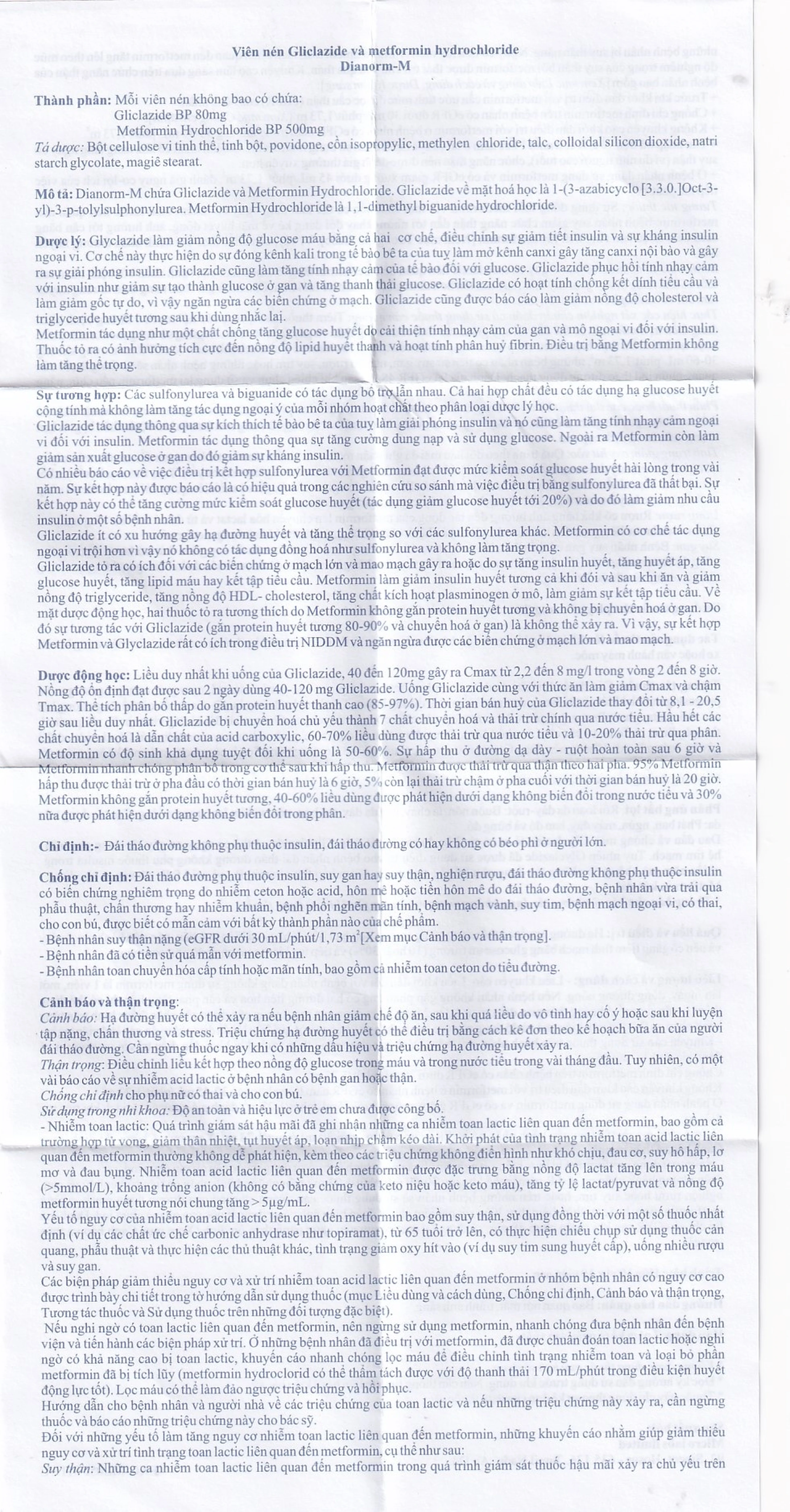 Thuốc Dianorm-M Micro điều trị đái tháo đường (10 vỉ x 10 viên)