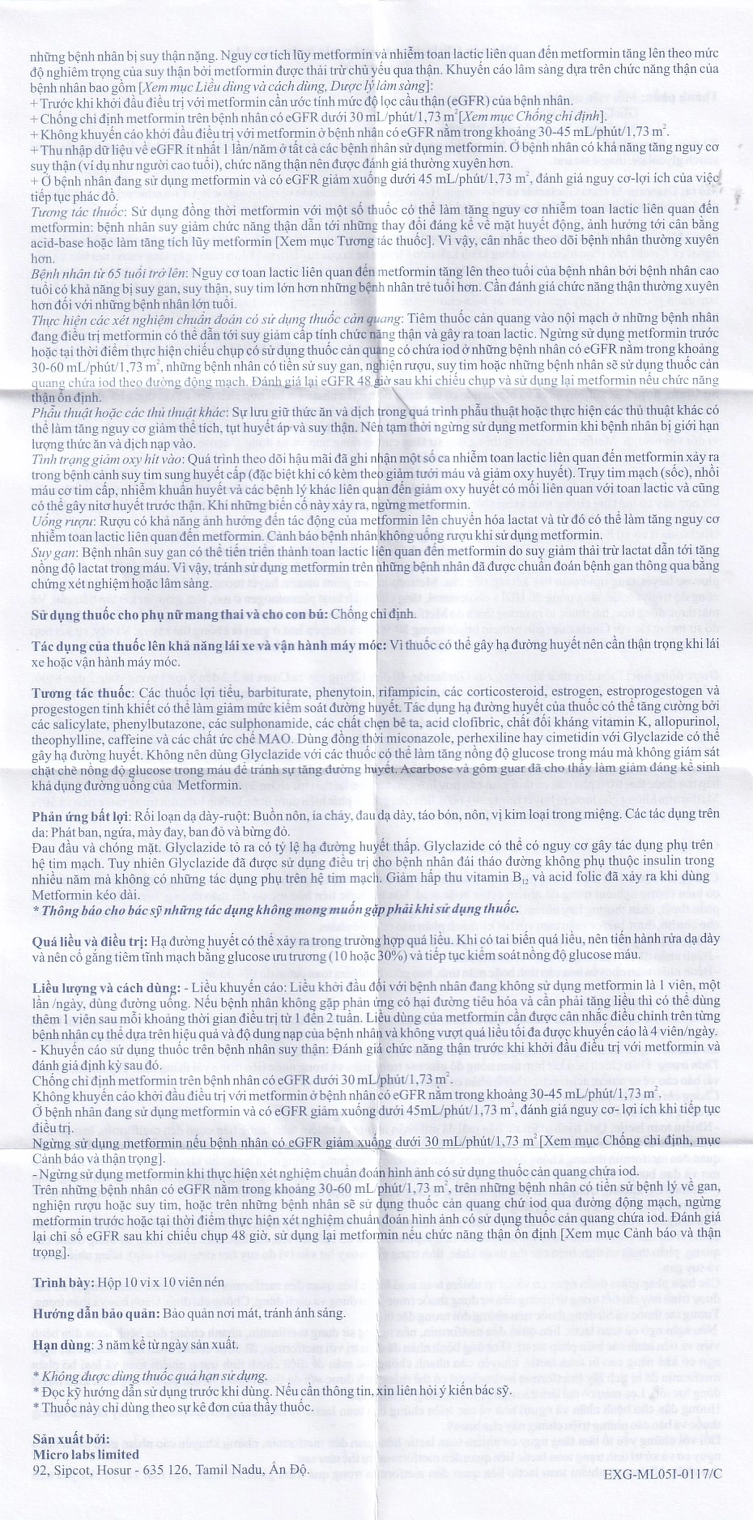 Thuốc Dianorm-M Micro điều trị đái tháo đường (10 vỉ x 10 viên)