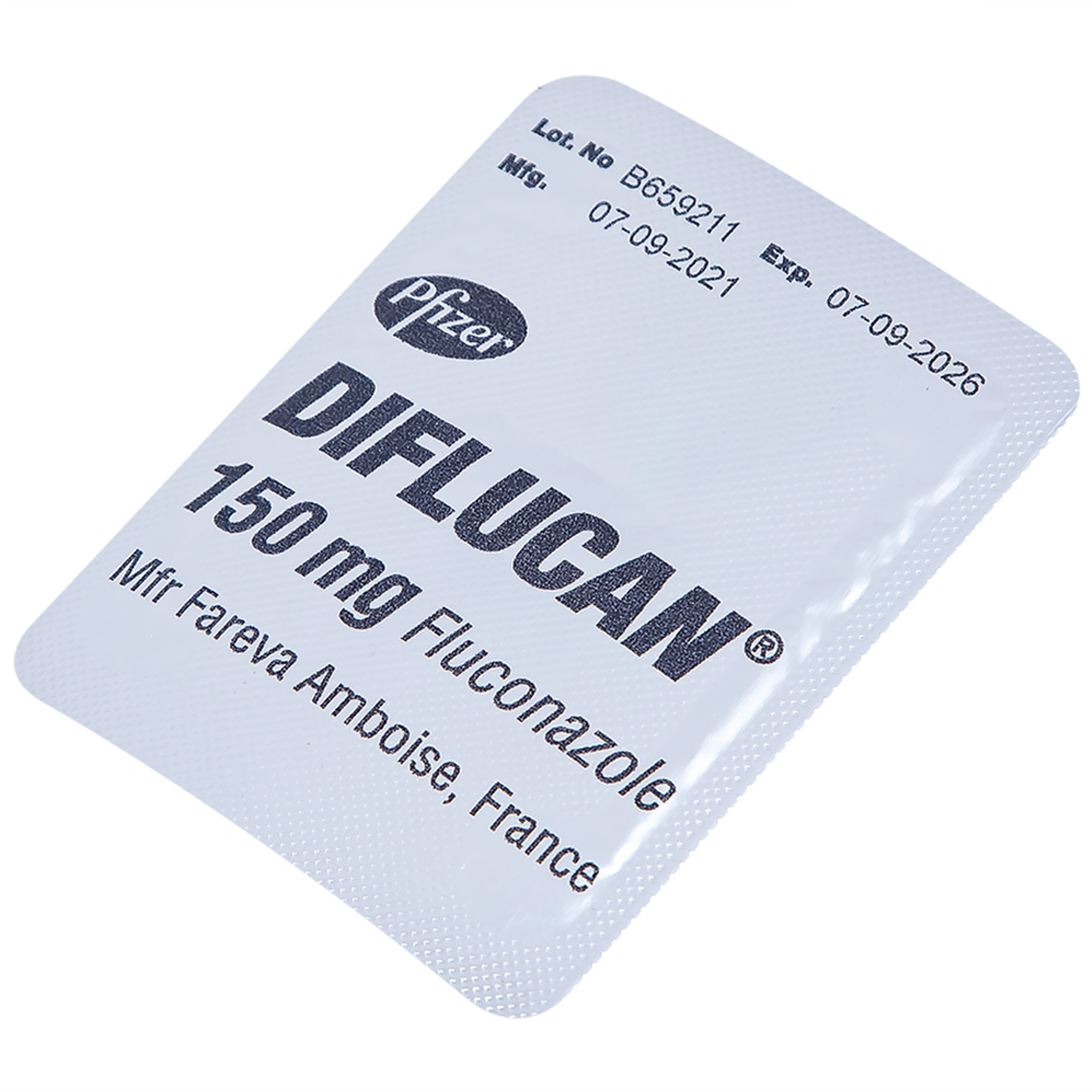 Thuốc Diflucan 150mg Pfizer điều trị tình trạng nhiễm nấm (1 vỉ x 1 viên)
