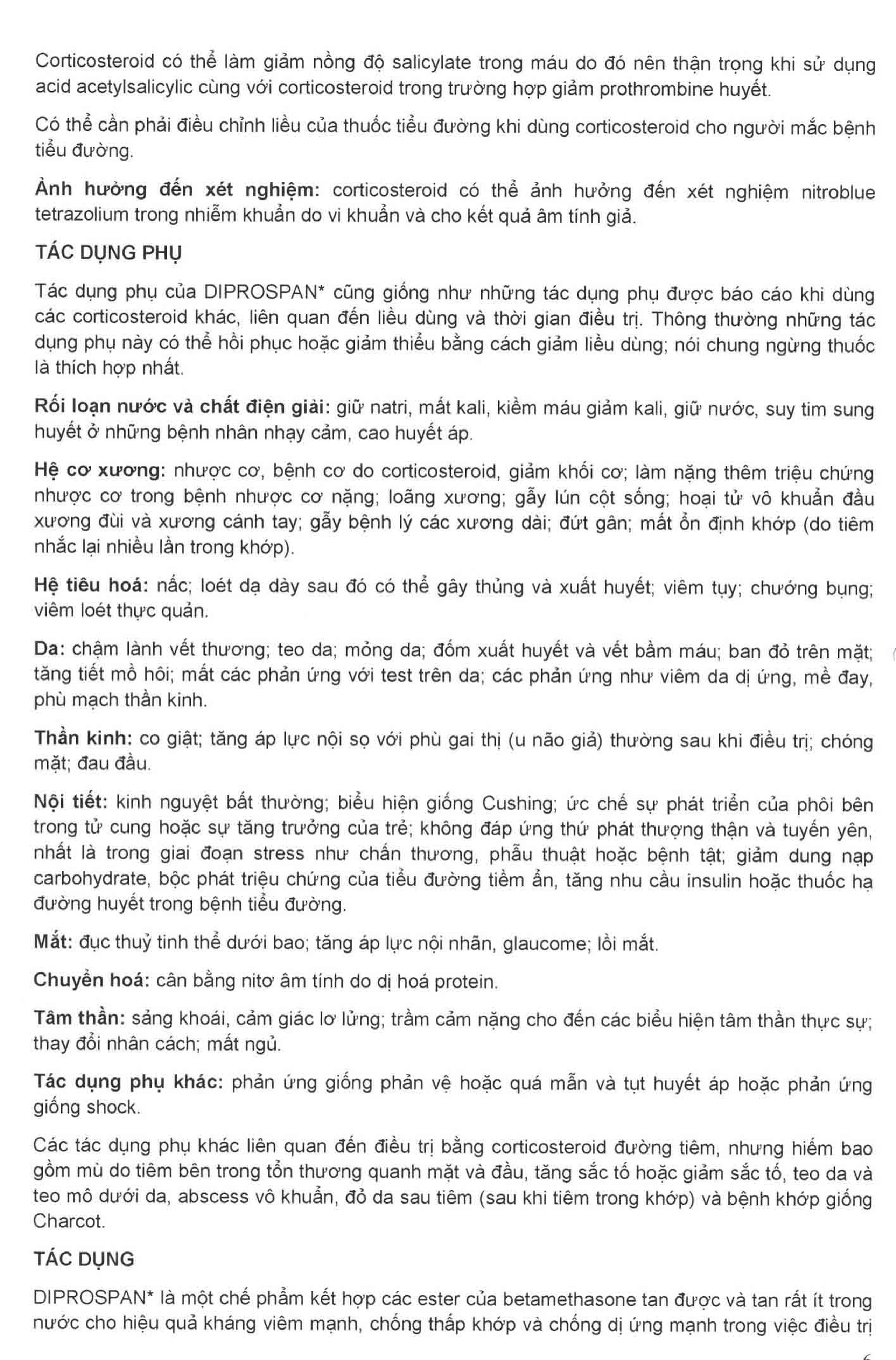 Thuốc tiêm Diprospan Injection (5+2)mg/ml Merck điều trị các bệnh cơ xương và mô mềm, dị ứng (1 ống x 1ml)