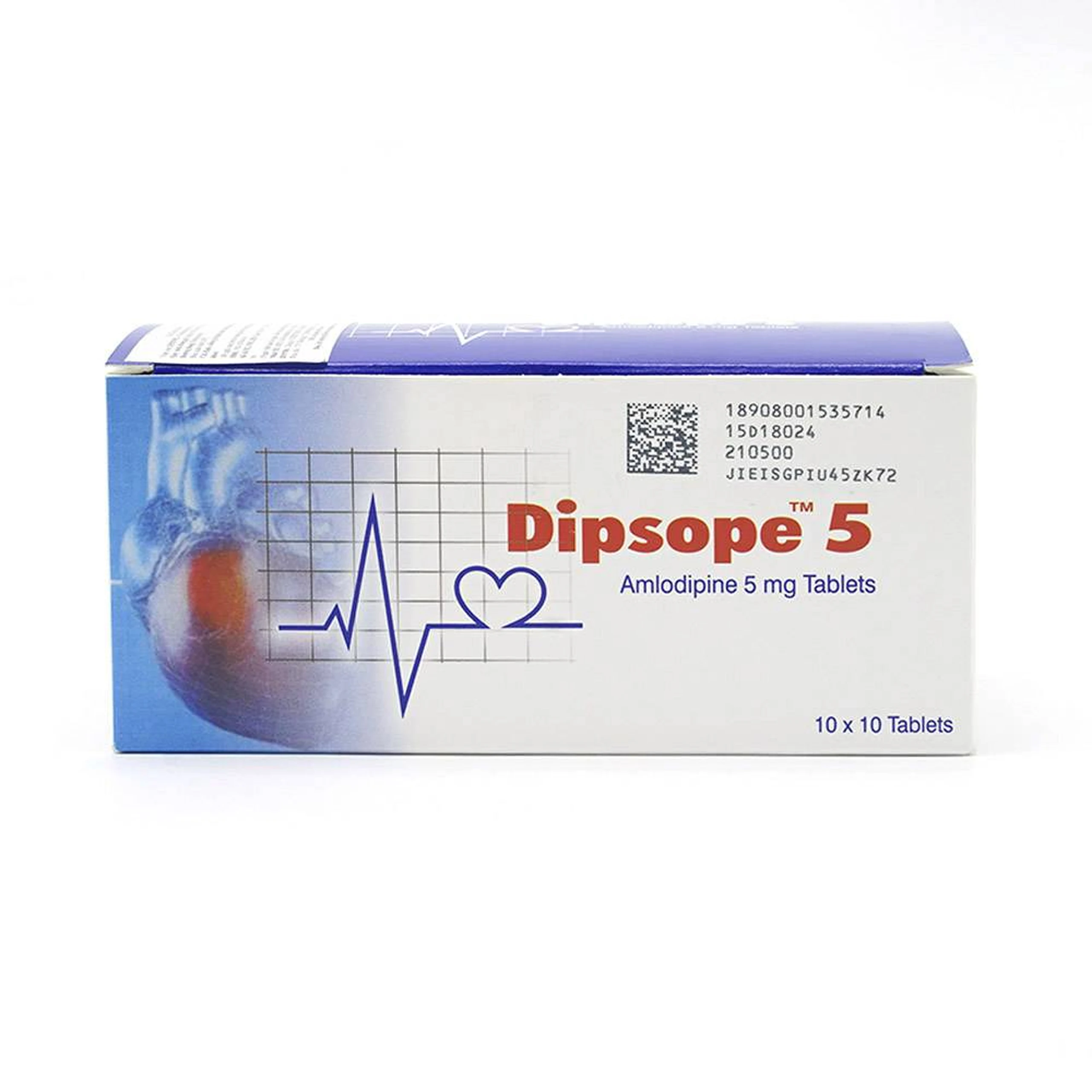 Thuốc Dipsope 5 RPG dùng trong cao huyết áp vô căn (10 vỉ x 10 viên)