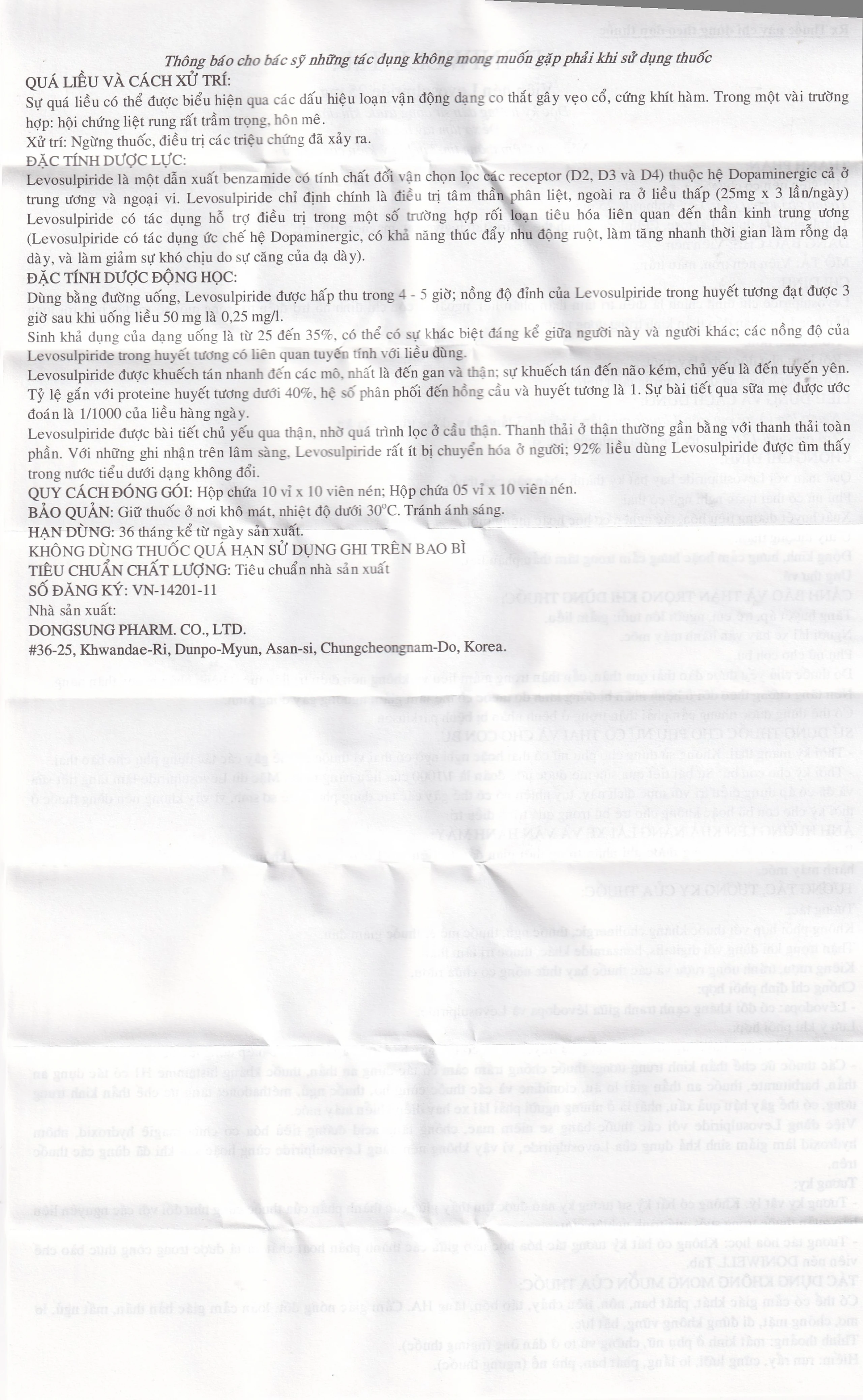 Thuốc Doniwell Kyung Dong điều trị tâm thần phân liệt (10 vỉ x 10 viên)