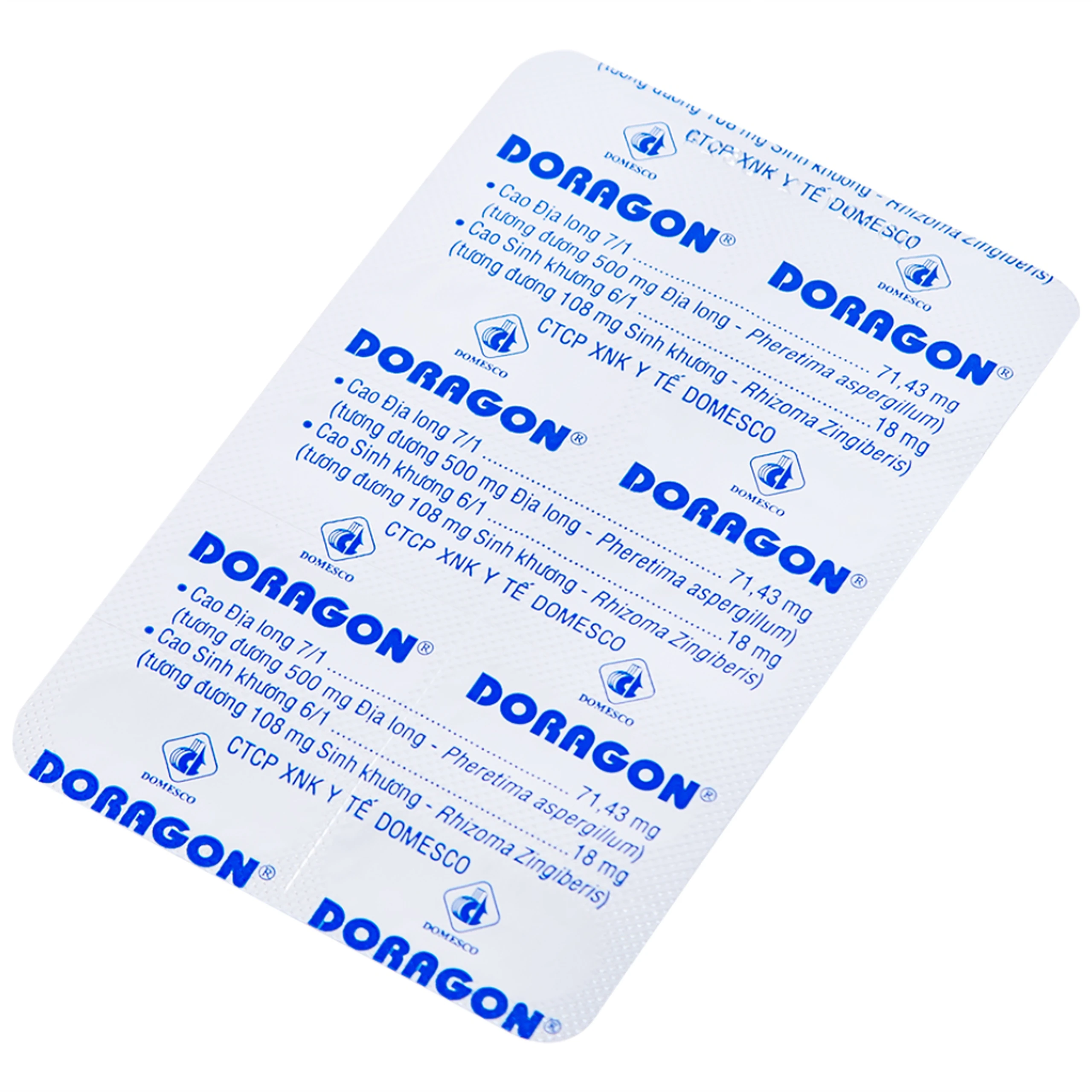 Thuốc Doragon Domesco hỗ trợ hạ men gan (10 vỉ x 10 viên)