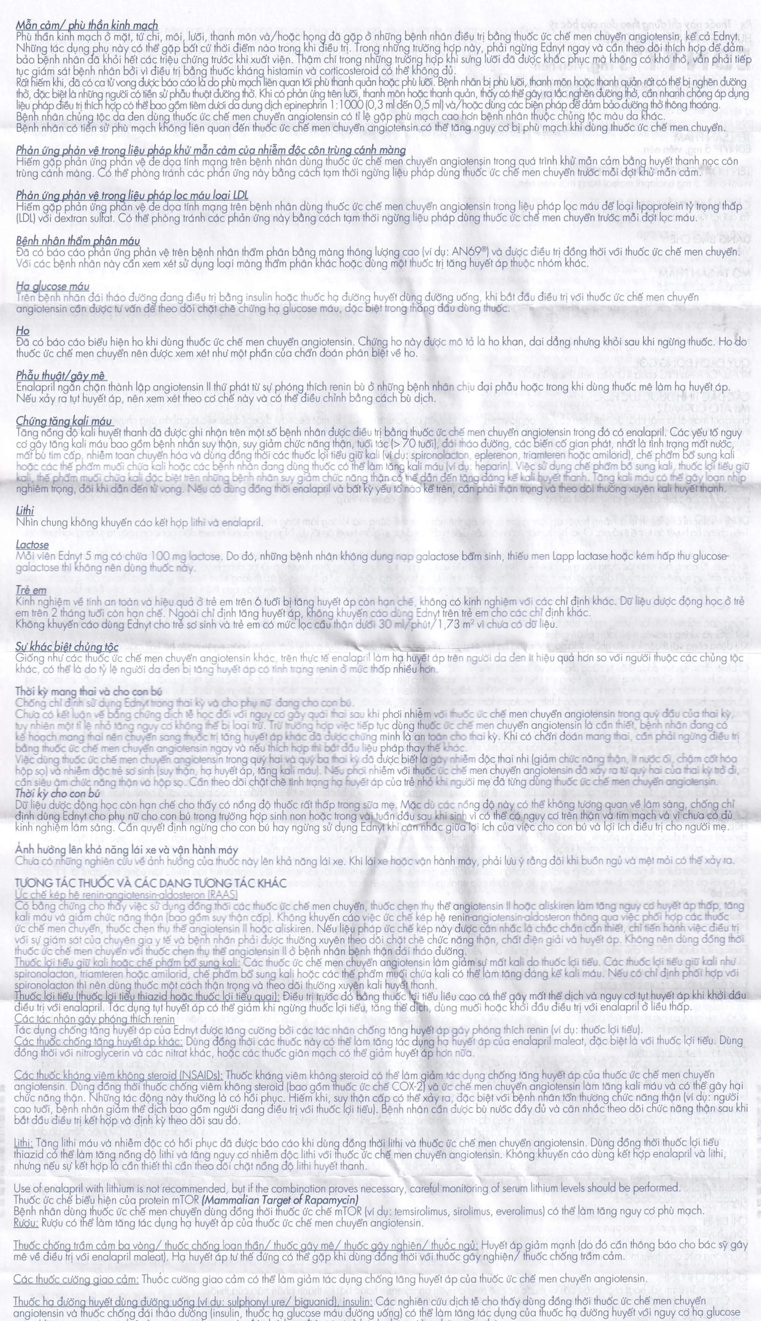 Thuốc Ednyt 5mg Gedeon điều trị tăng huyết áp, suy tim (3 vỉ x 10 viên)