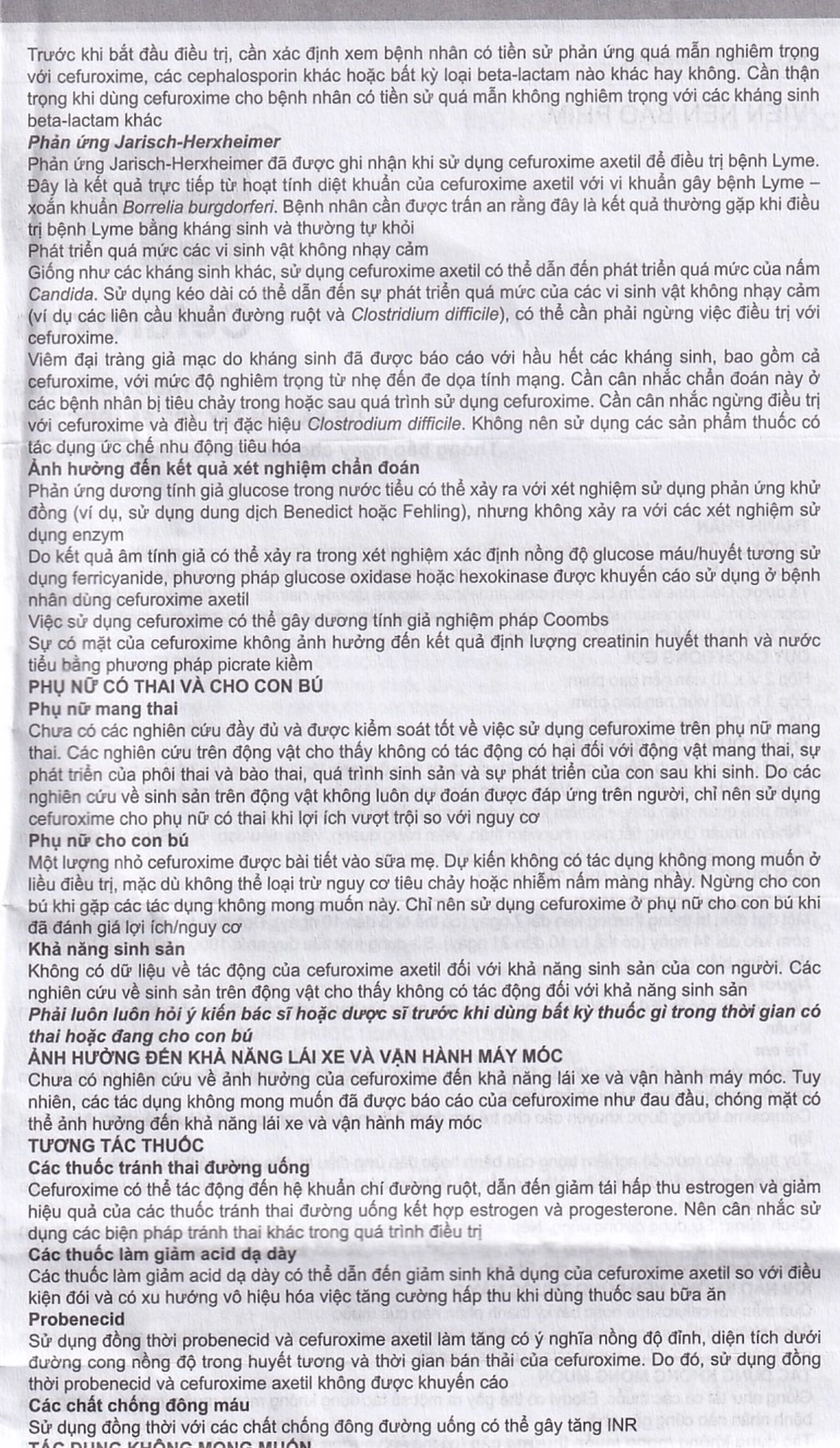 Thuốc Efodyl 500mg điều trị nhiễm khuẩn đường (2 vỉ x 10 viên)