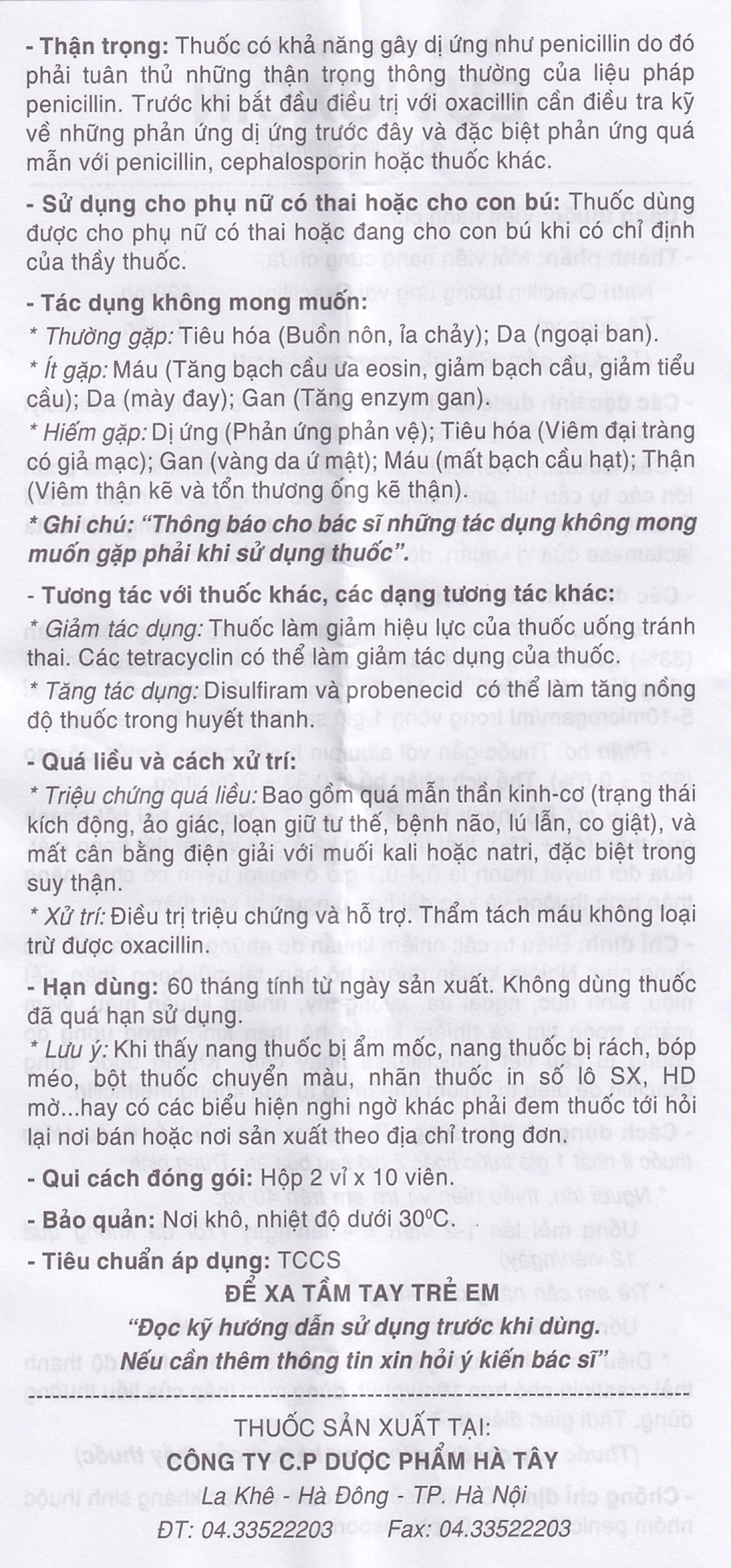 Thuốc Euvioxcin 500mg Hà Tây điều trị nhiễm khuẩn đường hô hấp (2 vỉ x 10 viên)