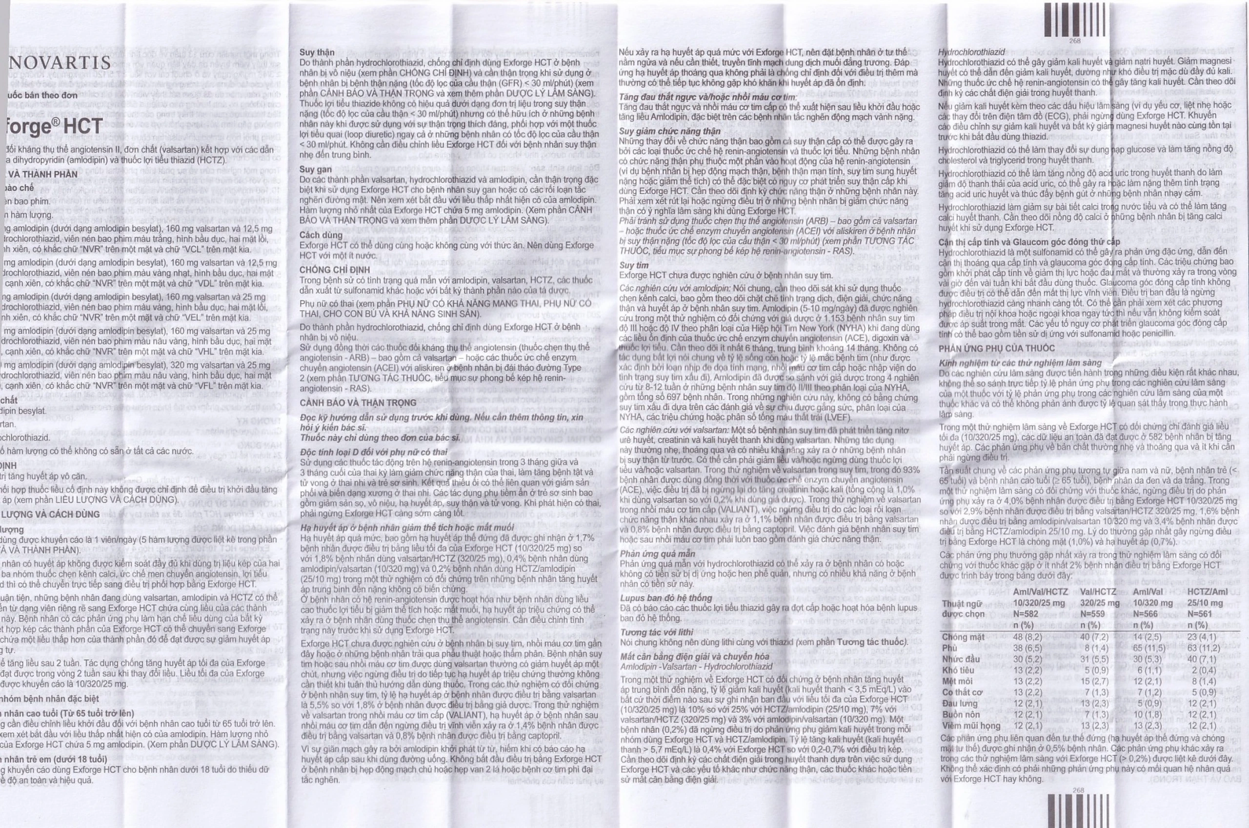 Thuốc Exforge HCT 5mg/160mg/12.5mg Novartis điều trị tăng huyết áp vô căn (4 vỉ x 7 viên)