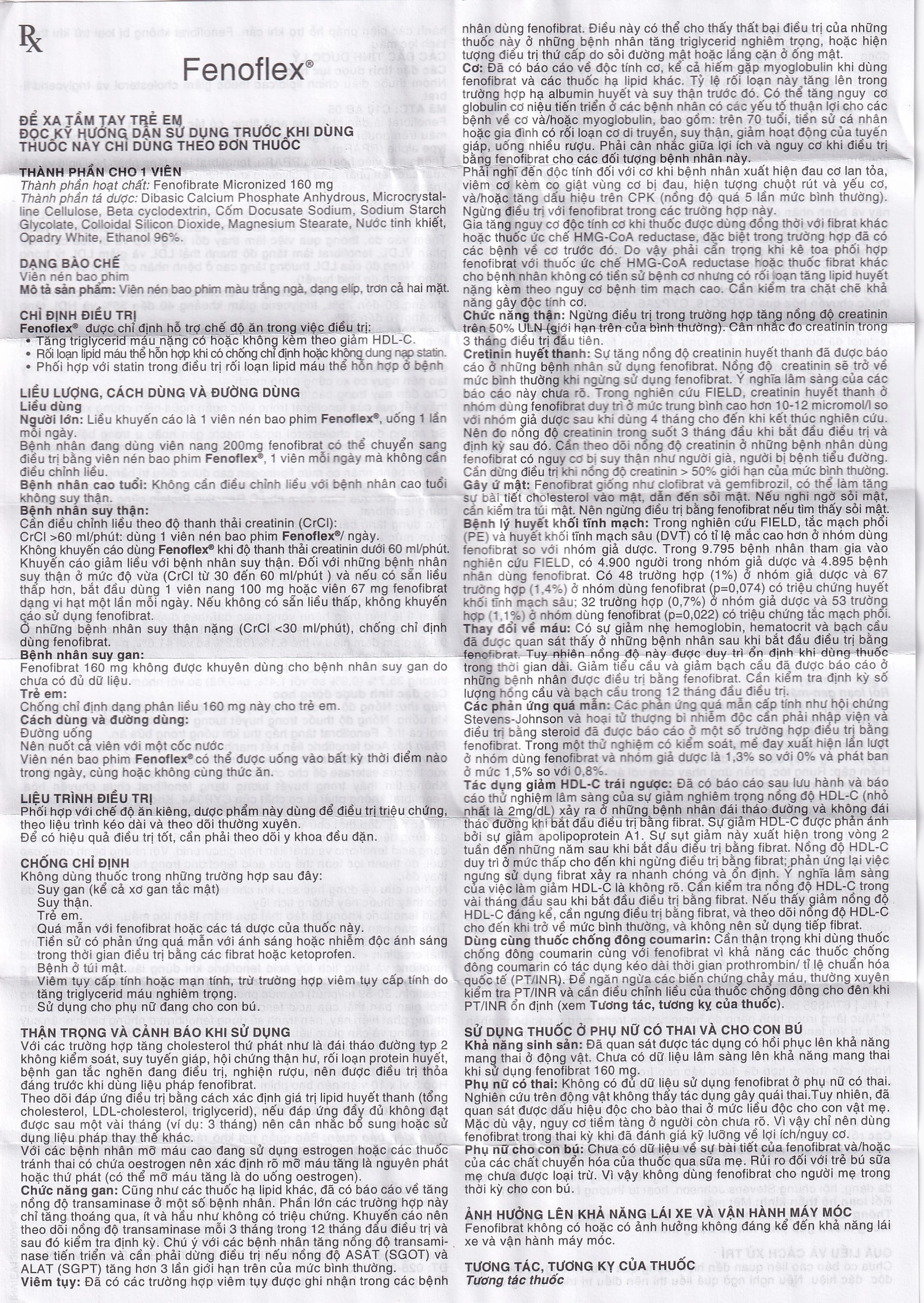 Thuốc Fenoflex 160mg United điều trị tăng triglycerid máu nặng (3 vỉ x 10 viên)