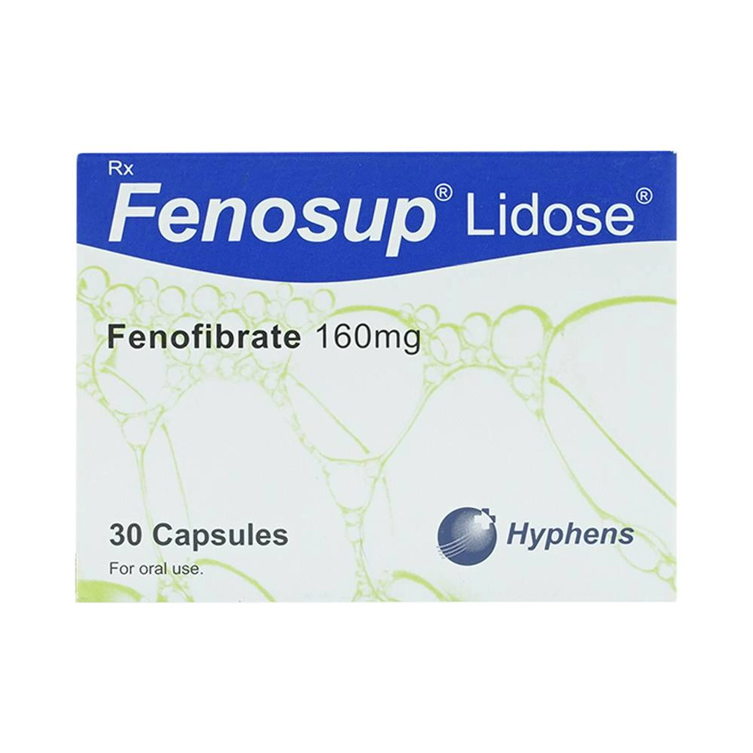 Thuốc Fenosup 160mg Hyphens điều trị cholesterol máu và triglycerid máu cao (3 vỉ x 10 viên)