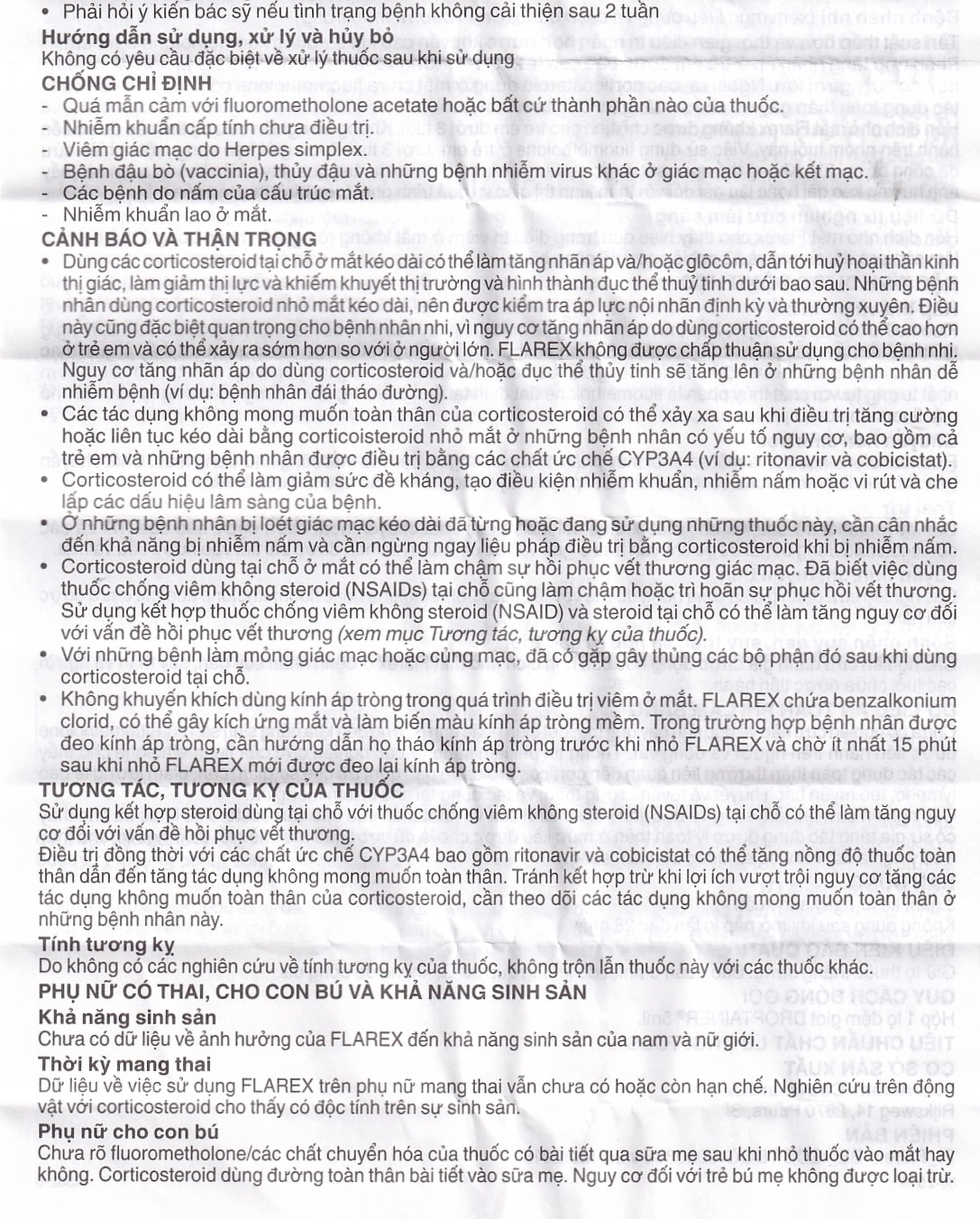 Thuốc nhỏ mắt Flarex Alcon điều trị viêm không nhiễm khuẩn (5ml)