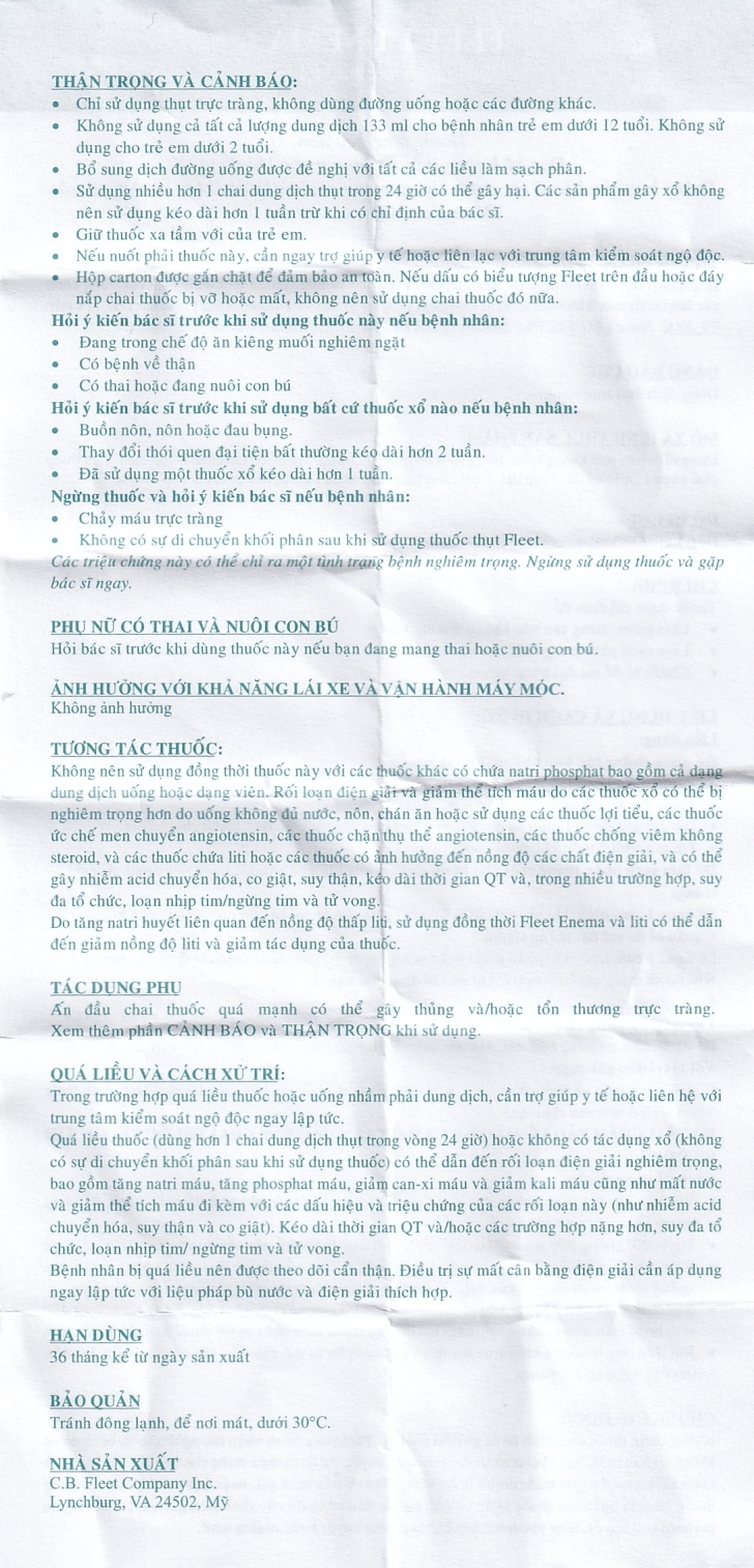 Dung dịch thụt trực tràng Fleet Enema giảm chứng táo bón không thường xuyên (133ml)