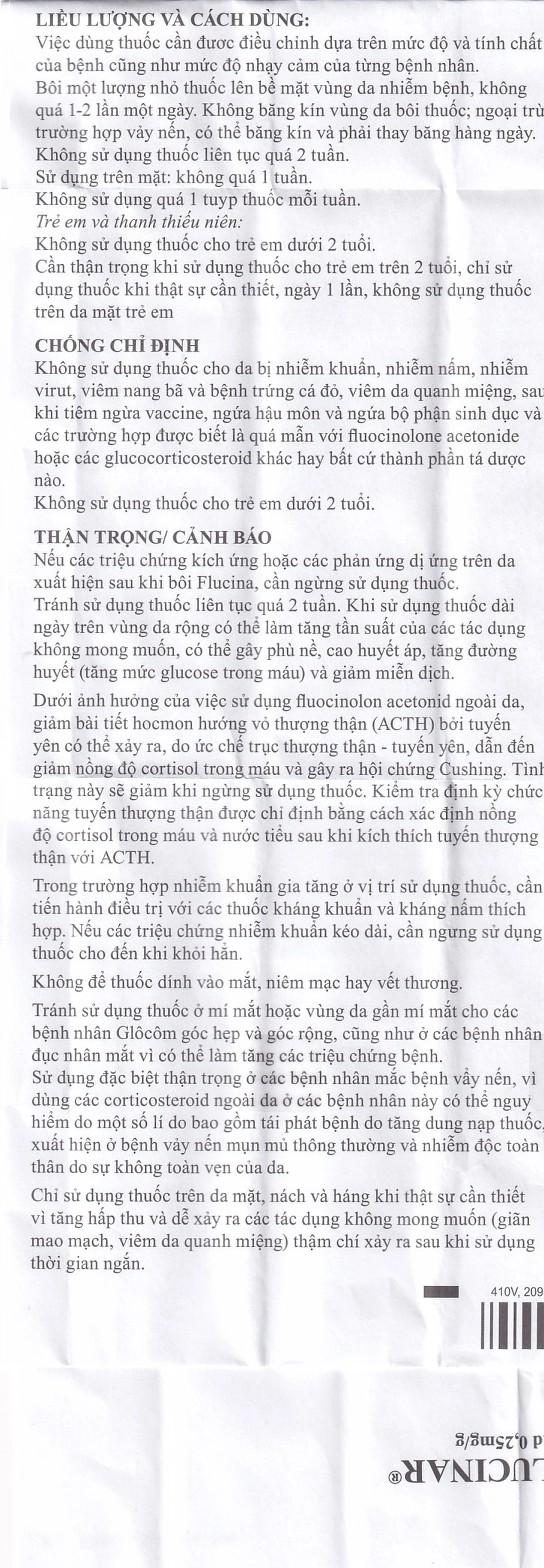 Thuốc mỡ Flucinar Jelfa điều trị viêm da (15g)