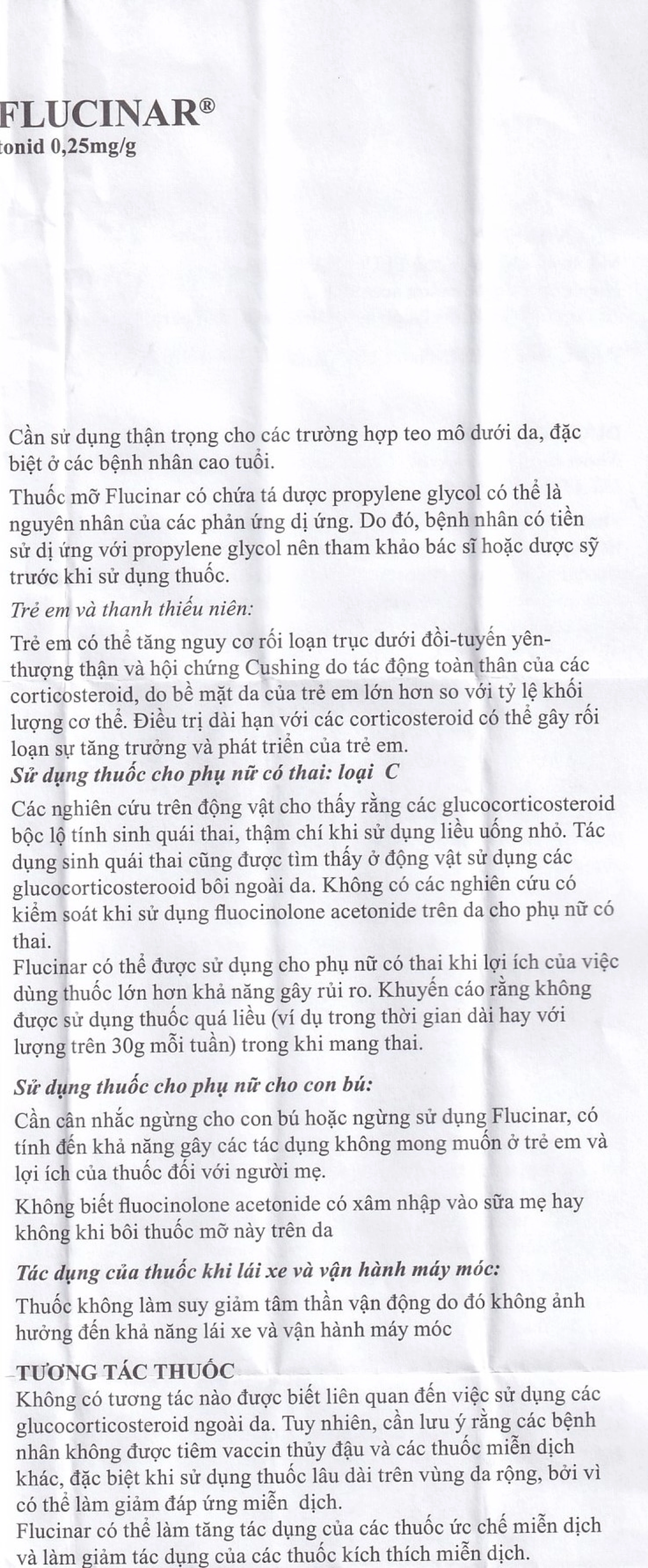 Thuốc mỡ Flucinar Jelfa điều trị viêm da (15g)
