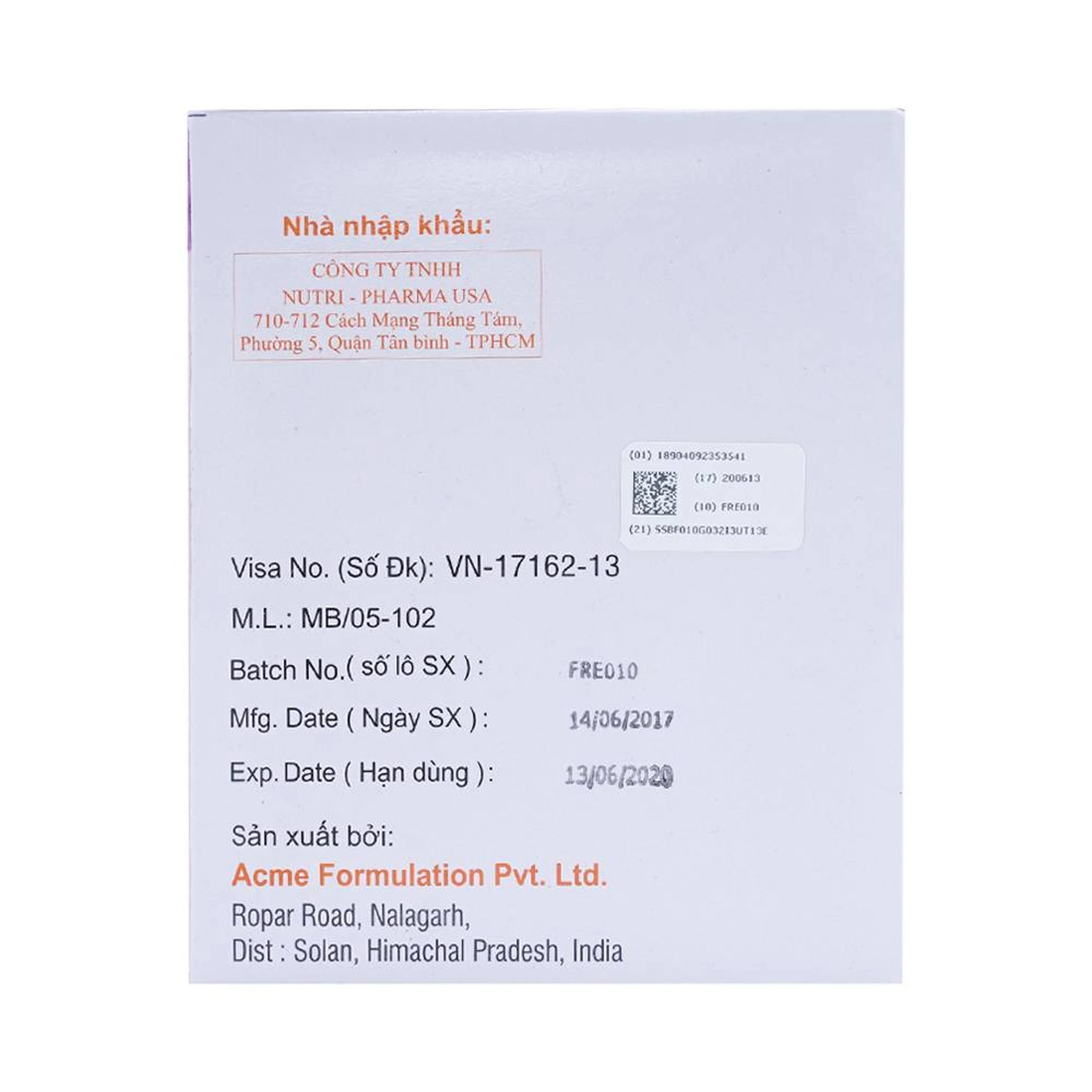 Thuốc Freshvox ACME điều trị viêm dạ dày cấp và mạn tính (7 vỉ x 6 viên)