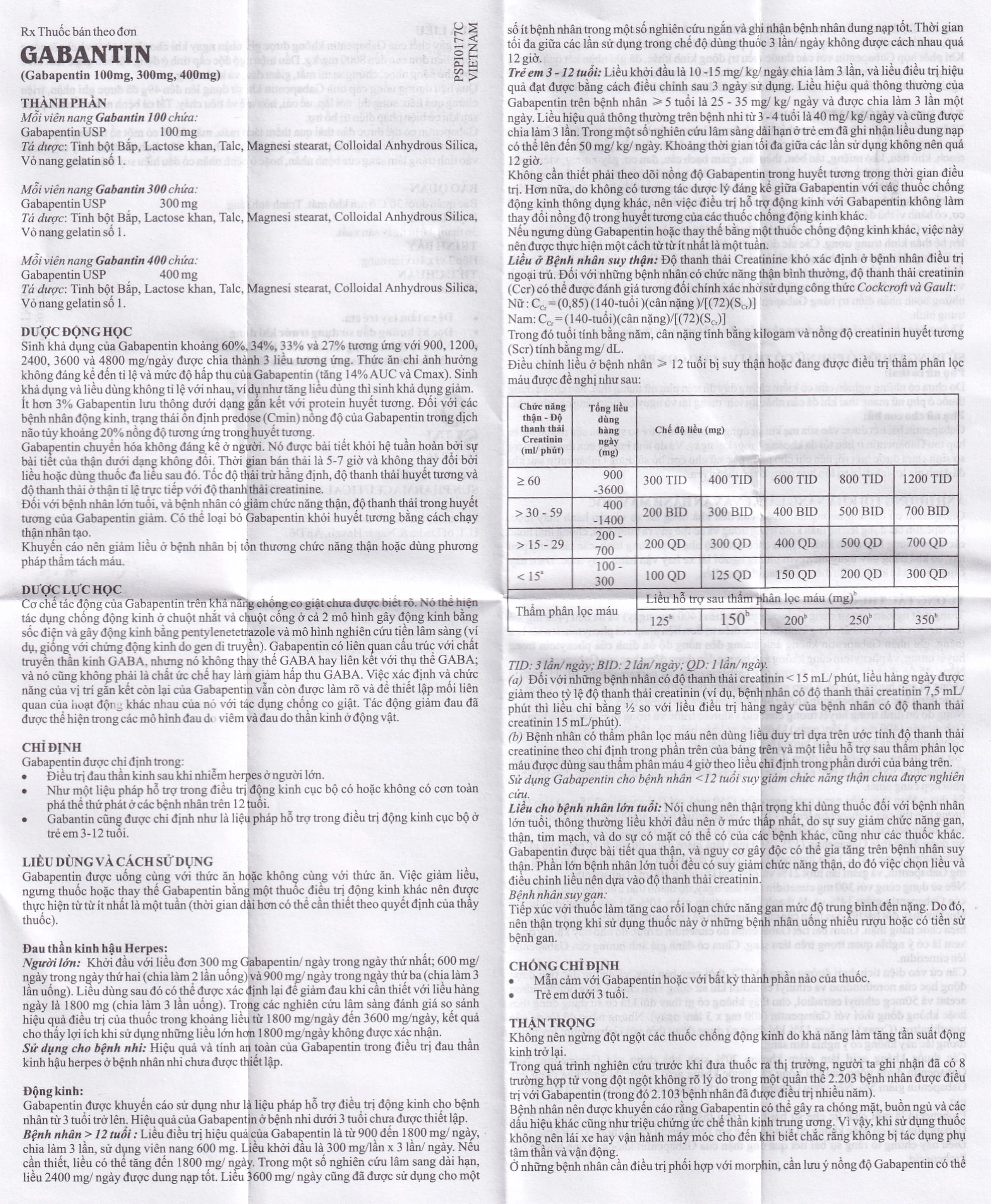 Thuốc Gabantin 300 Sun Pharma điều trị đau thần kinh sau khi nhiễm herpes (3 vỉ x 10 viên)