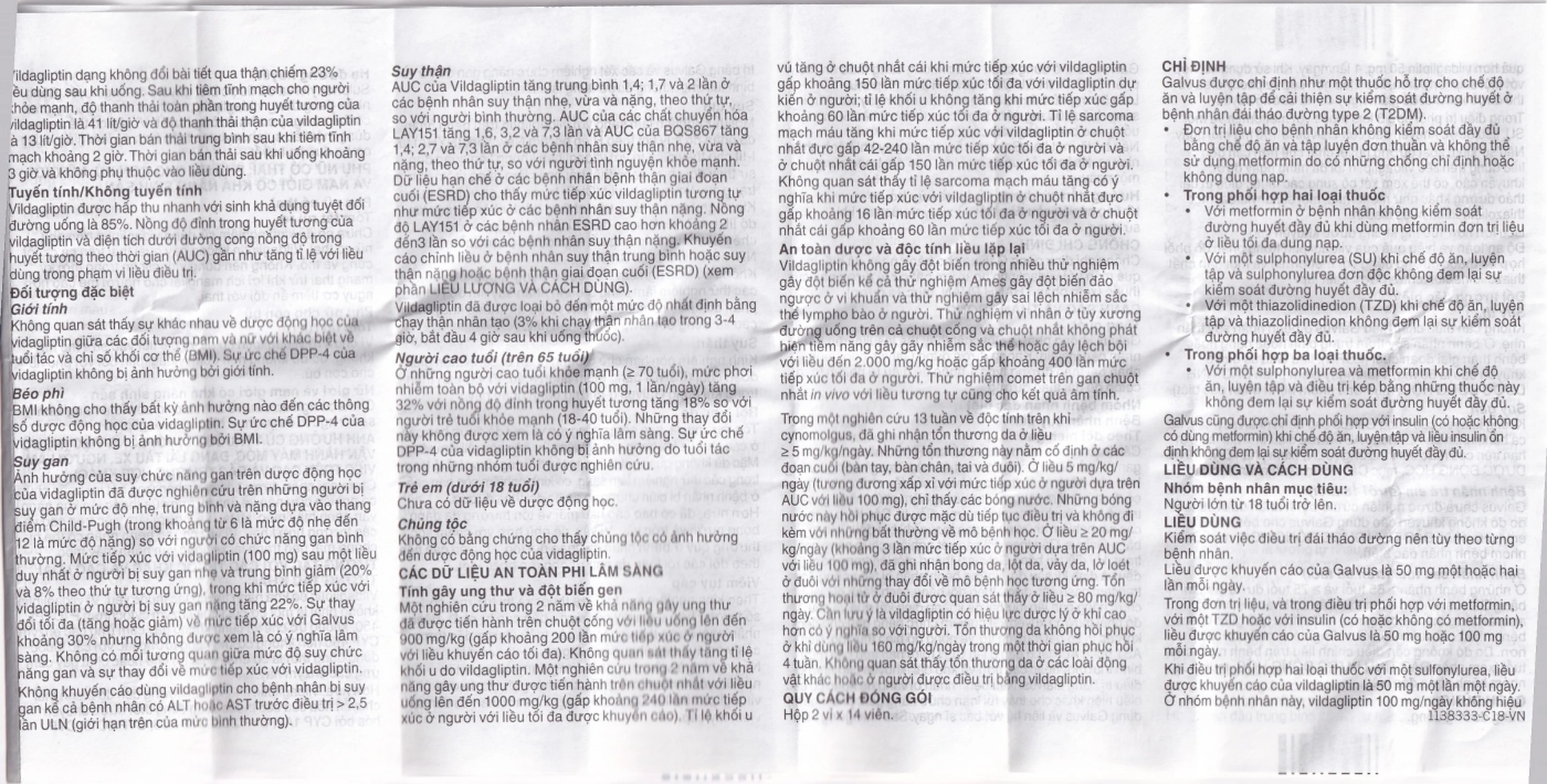 Thuốc Galvus 50mg Novartis hỗ trợ điều trị đái tháo đường típ 2 (2 vỉ x 14 viên)