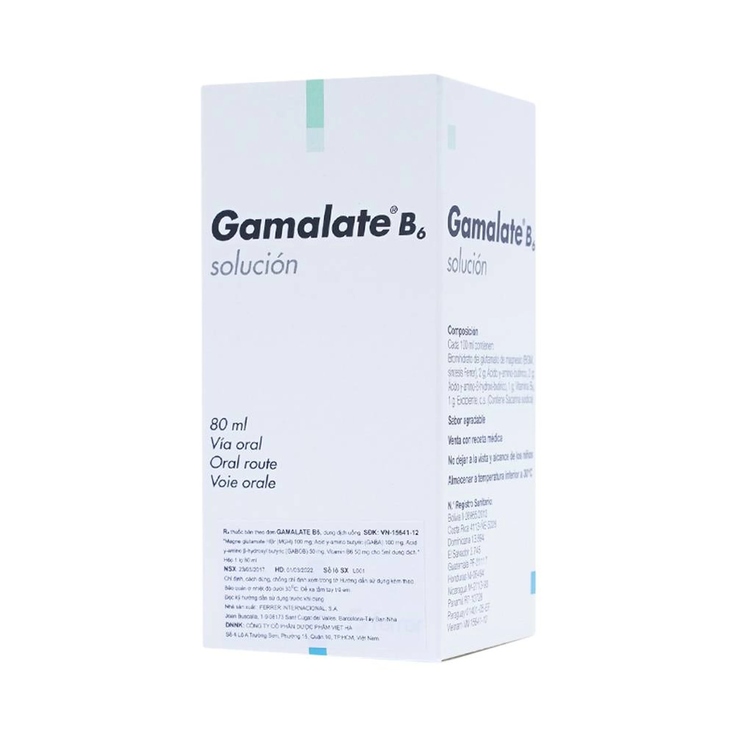 Dung dịch Gamalate B6 điều trị suy nhược thần kinh (80ml)