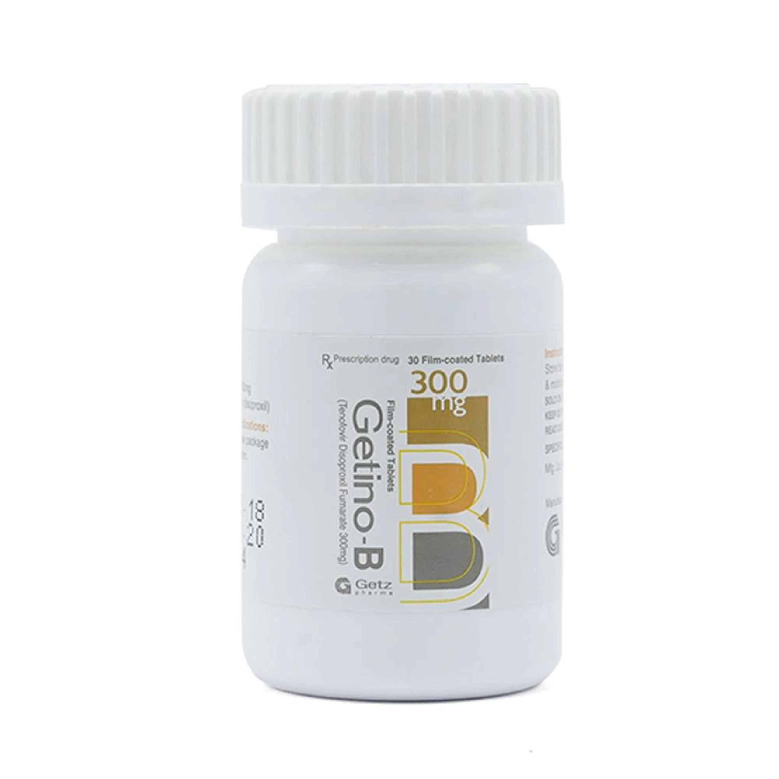 Thuốc Getino-B 300mg Getz kiểm soát nhiễm HIV, điều trị viêm gan B mạn tính (30 viên)