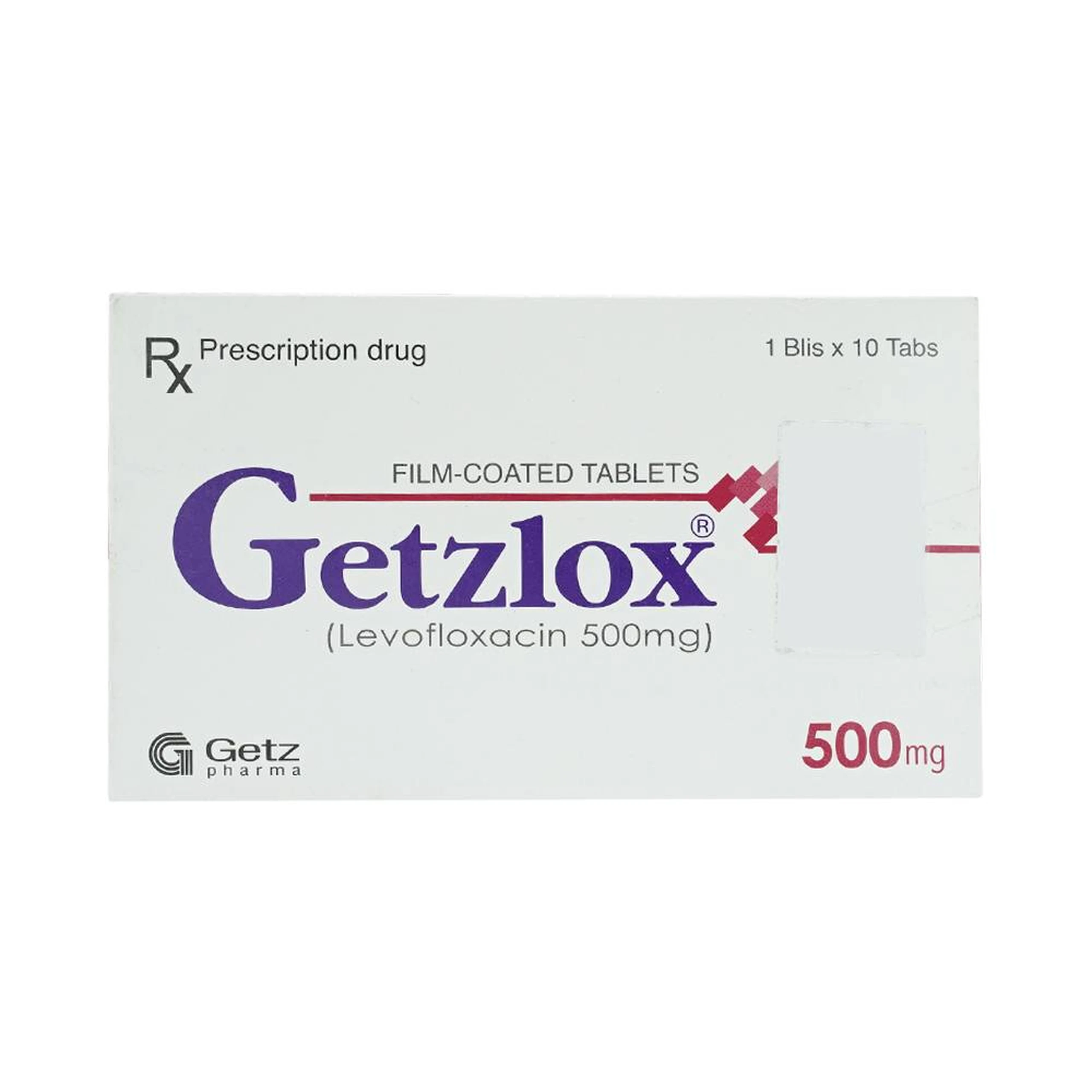 Thuốc Getzlox 500mg Getz điều trị nhiễm khuẩn (1 vỉ x 10 viên) 1