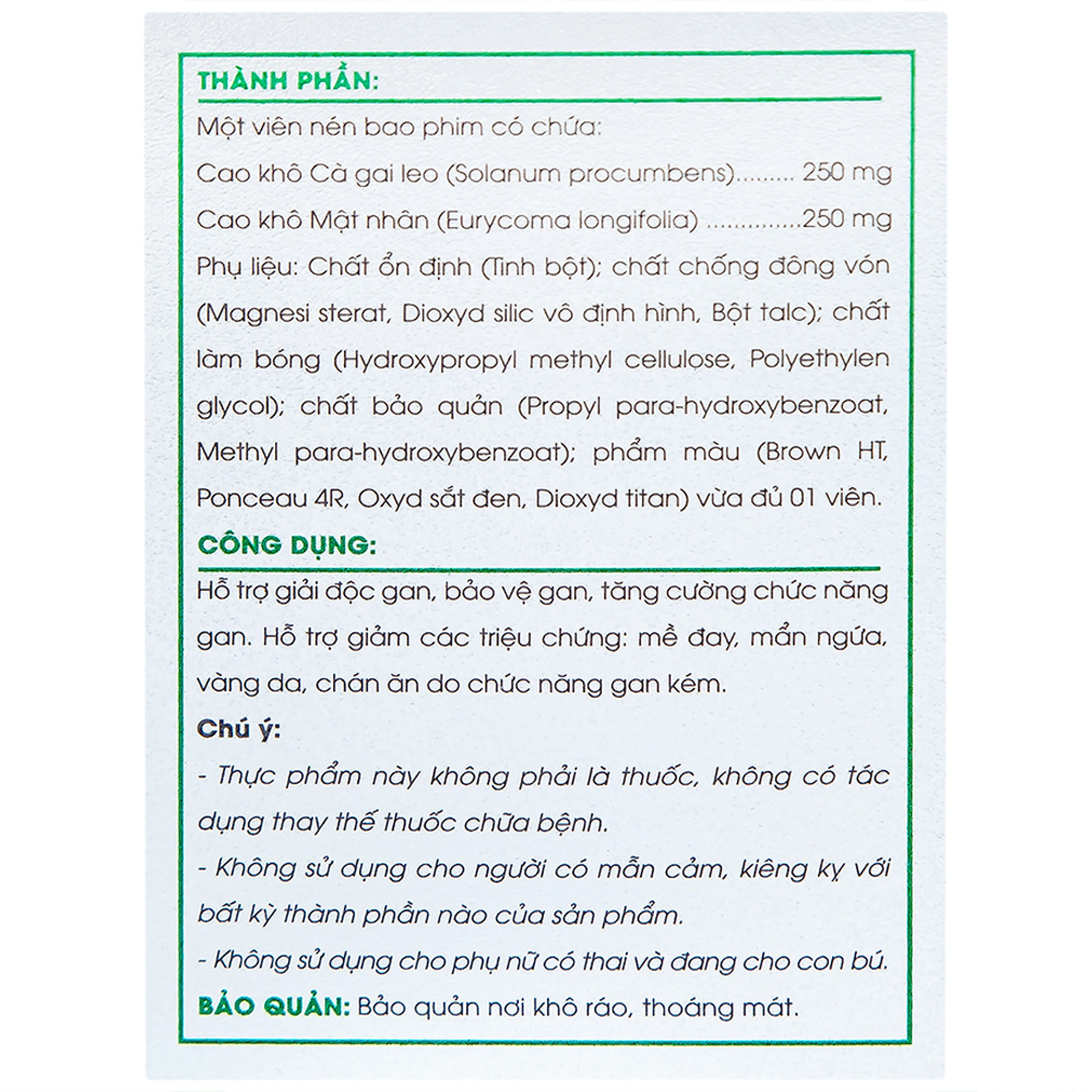 Viên uống Tuệ Linh hỗ trợ giải độc gan, bảo vệ gan (60 viên)