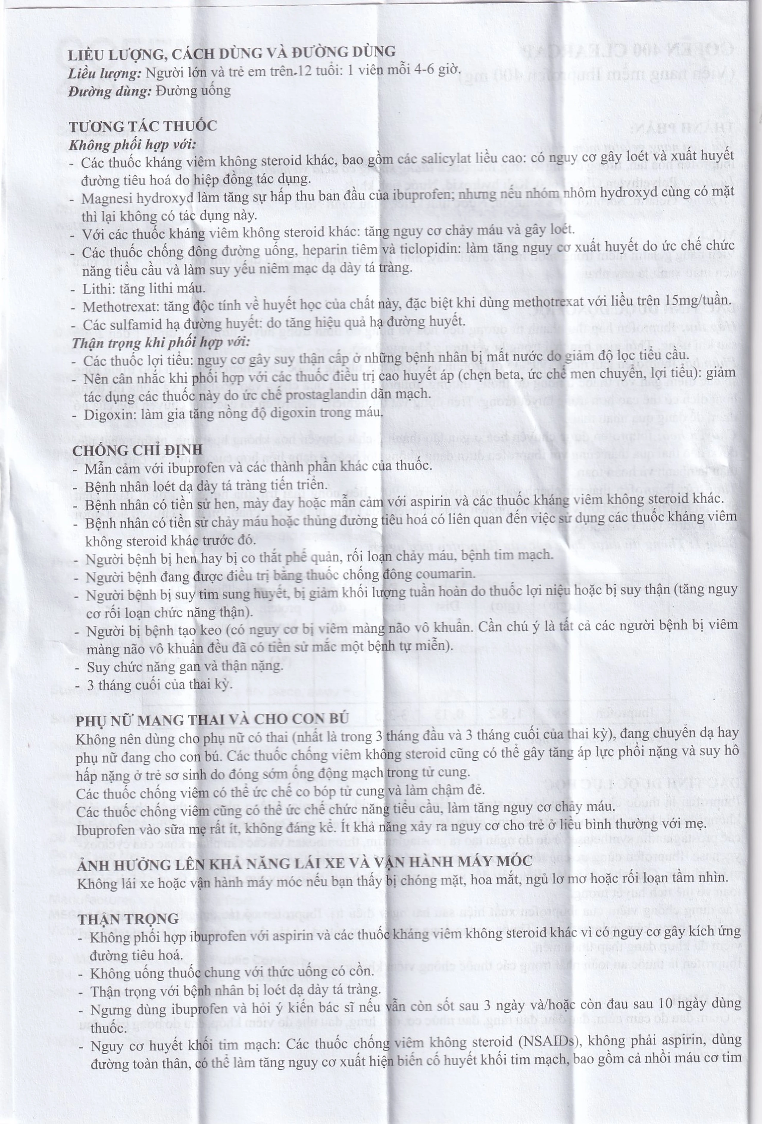 Thuốc Gofen 400 MEGA We care điều trị hạ sốt, giảm đau (5 vỉ x 10 viên)