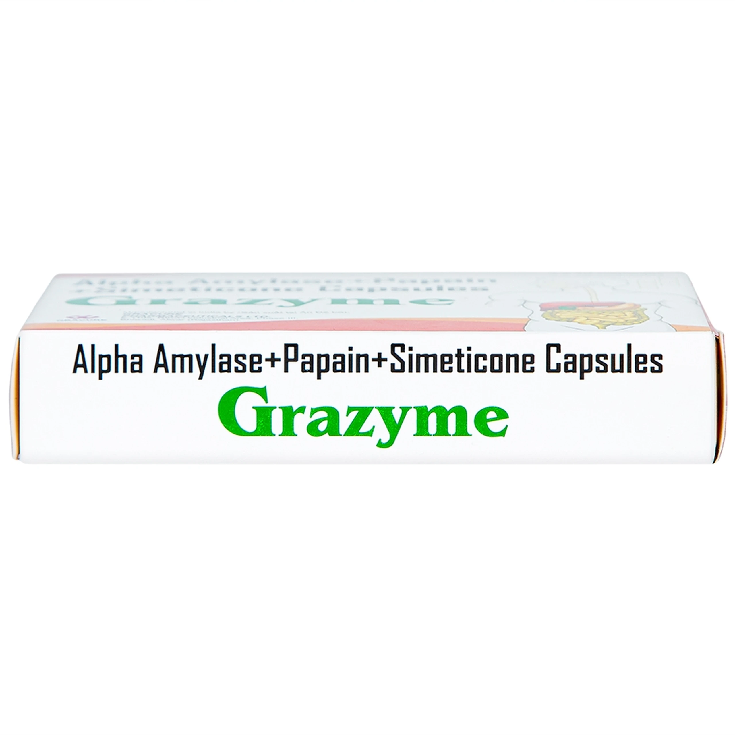Thuốc Grazyme Gracure điều trị khó tiêu, tức bụng, đầy hơi (3 vỉ x 10 viên)